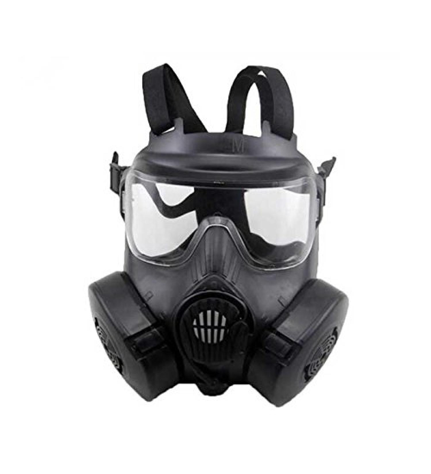 WorldShopping4U Tactical Airsoft Paintball Full Face Protection Dual Fan Mask M50 BK - Ultimate Comfort & Safety - Buy Online on GoSupps.com