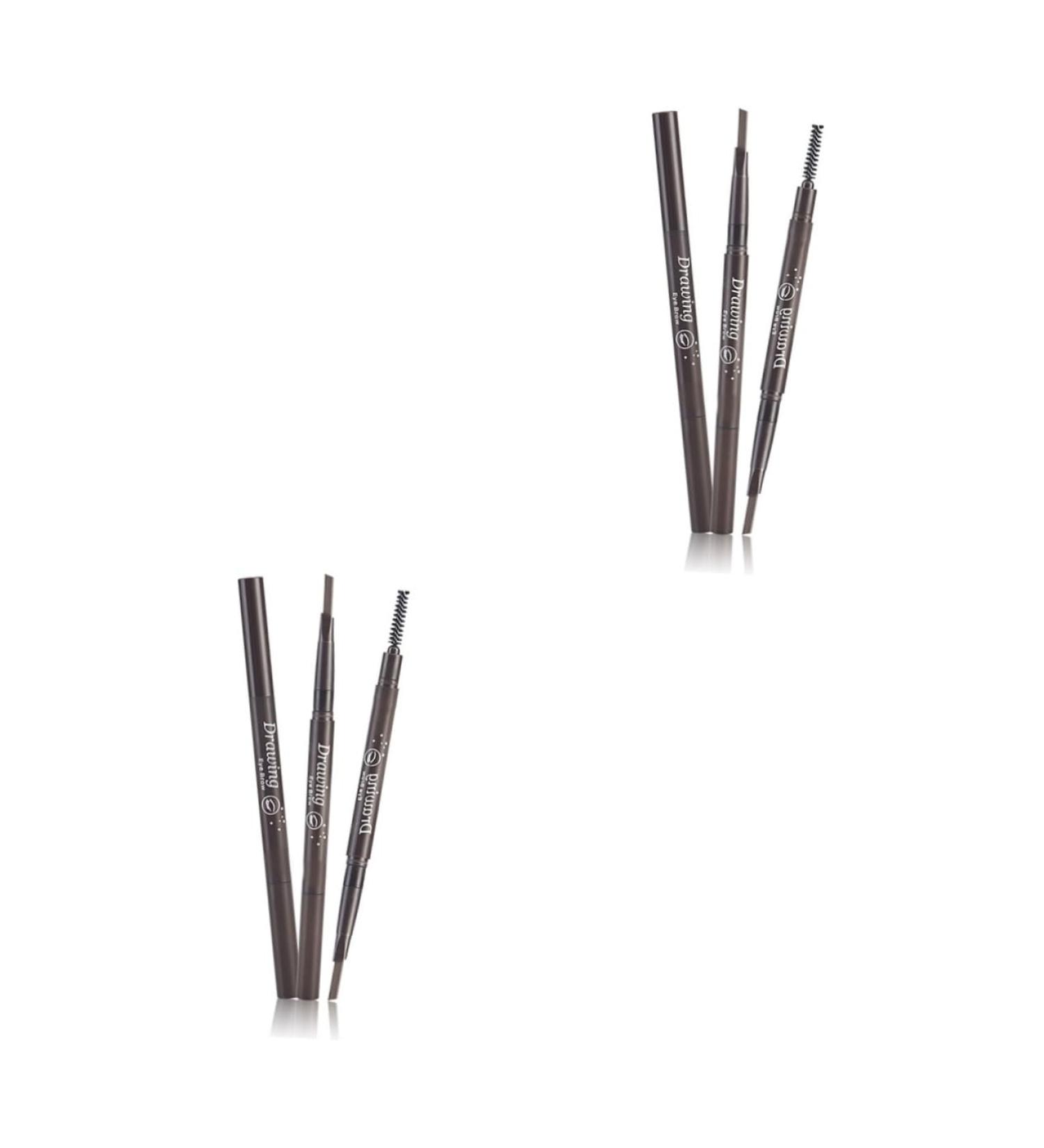 Beavorty 2pcs 2 1 Eyebrow Brush Eyebrow Pen Brow Pencil Microblading Pen Eye Brow Brush Makeup 3 Proof - Buy Online on GoSupps.com
