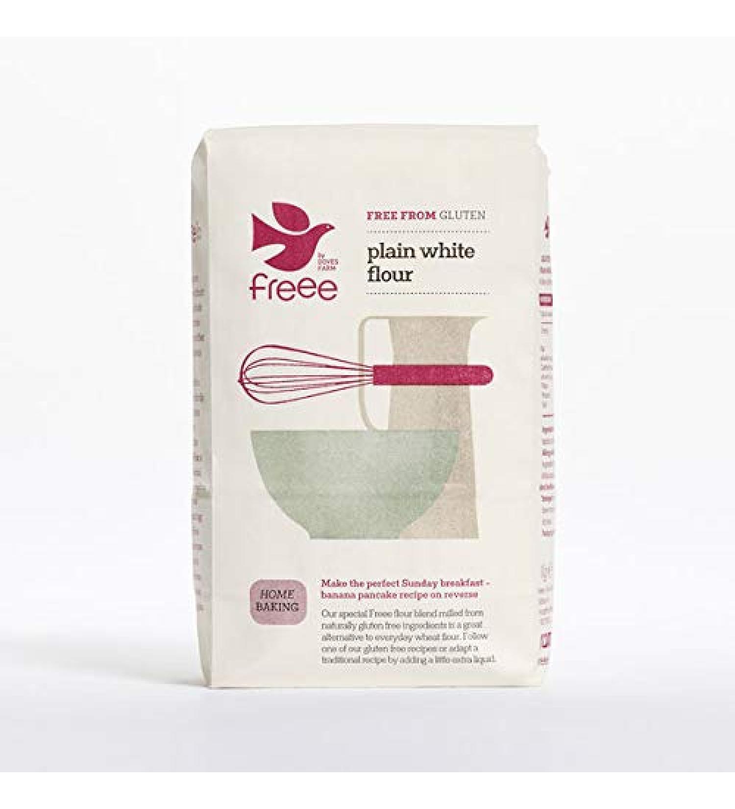 Doves Farm | Gluten Free Plain White Flour | 1 x 1kg 1 kg (Pack of 1)