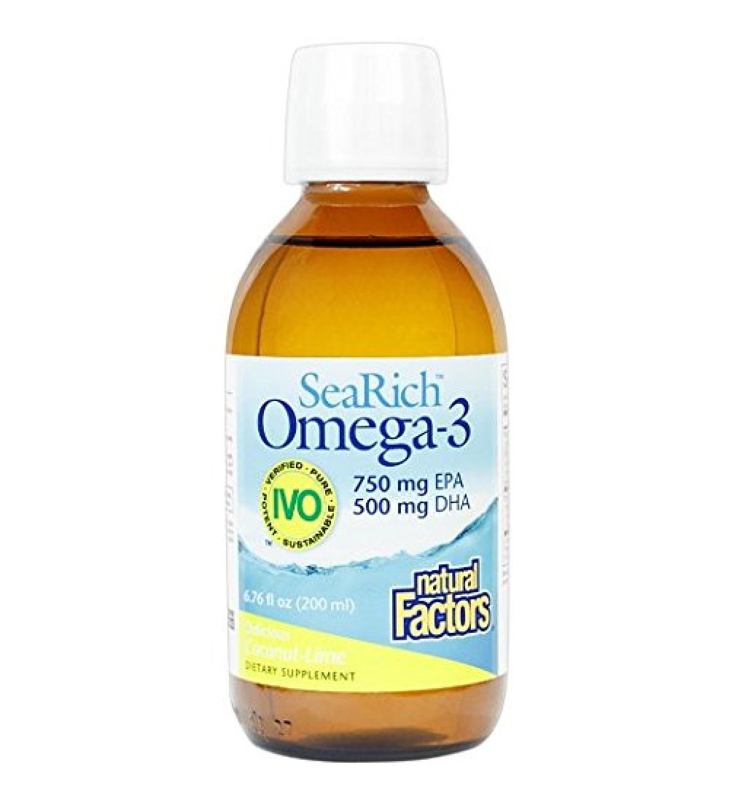 Natural Factors SeaRich Omega-3 Delicious Coconut-Lime 6.76 fl oz (200 ml)