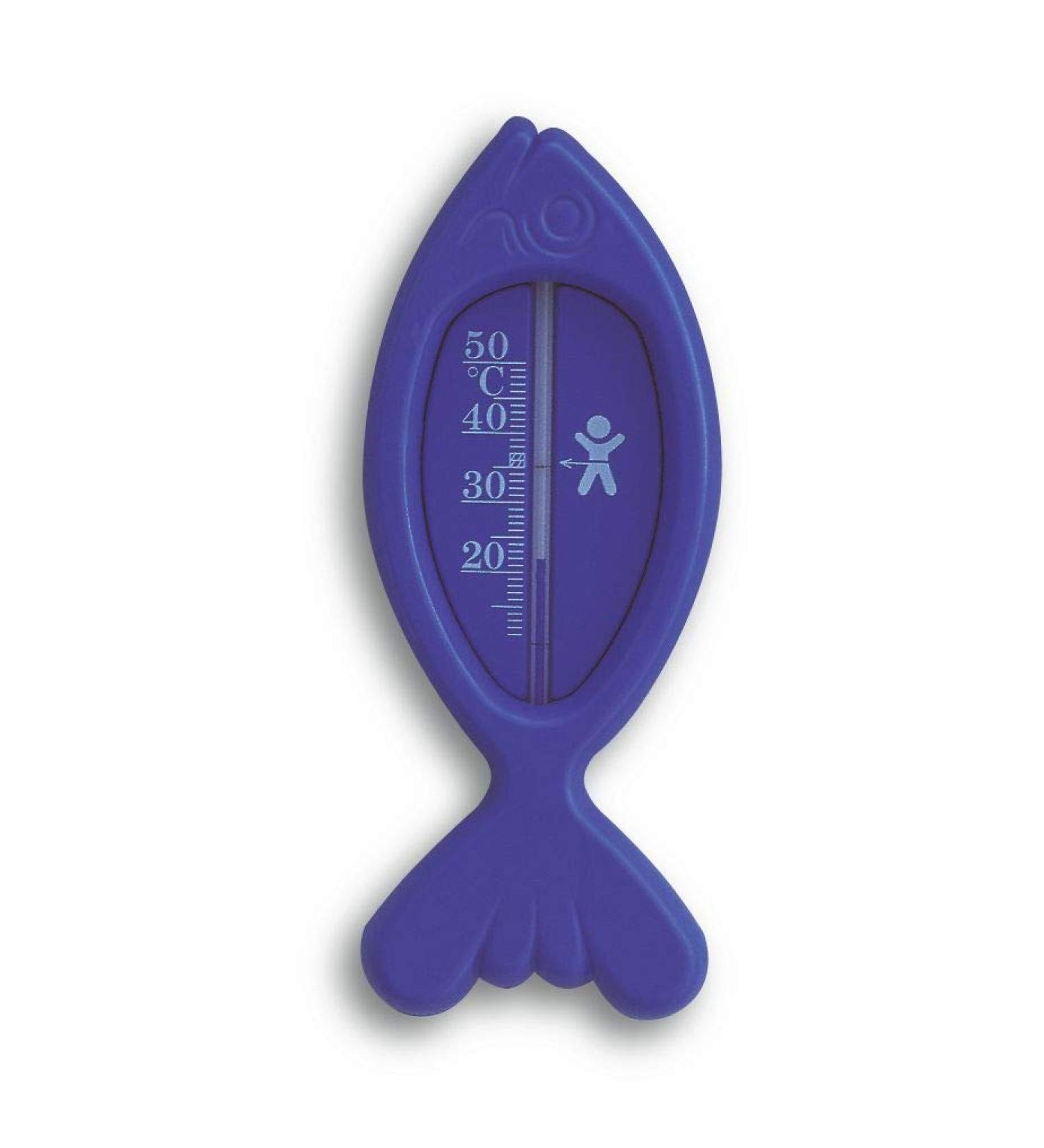 TFA Dostmann FISCH analogue bath thermometer 14.3017.06 BPA-free with natural measuring liquid blue L59 x W14 x H145 mm