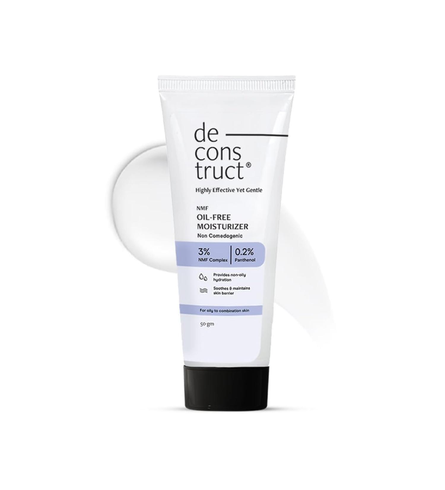 Oil-Free Moisturizer Gel for Oily and Combination Skin Non-Comedogenic Fragrance-Free with 3% NMF Complex and Panthenol 50ml