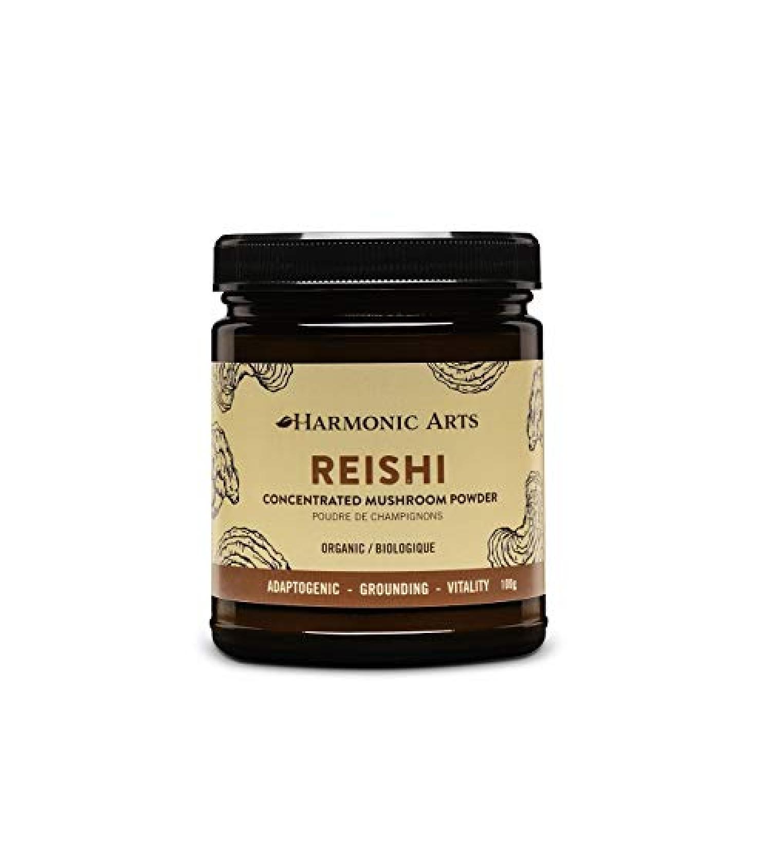 Reishi Dual-Extract Concentrated Mushroom Powder | Source of Fungal Polysaccharides with Immunomodulating Properties | Adaptogenic Energy Increaser & Stress Resistant Mushroom Powder (100 Gram) - Buy Online on GoSupps.com