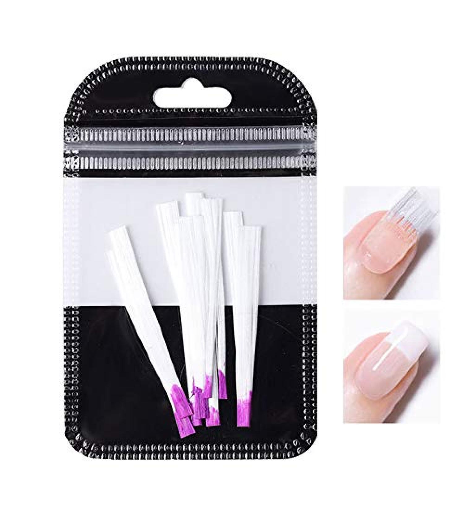 Fiberglass Quick Extension Nails | Manicure Tool Strips for UV Gel Nail Art - Portable DIY Design - Buy Online on GoSupps.com