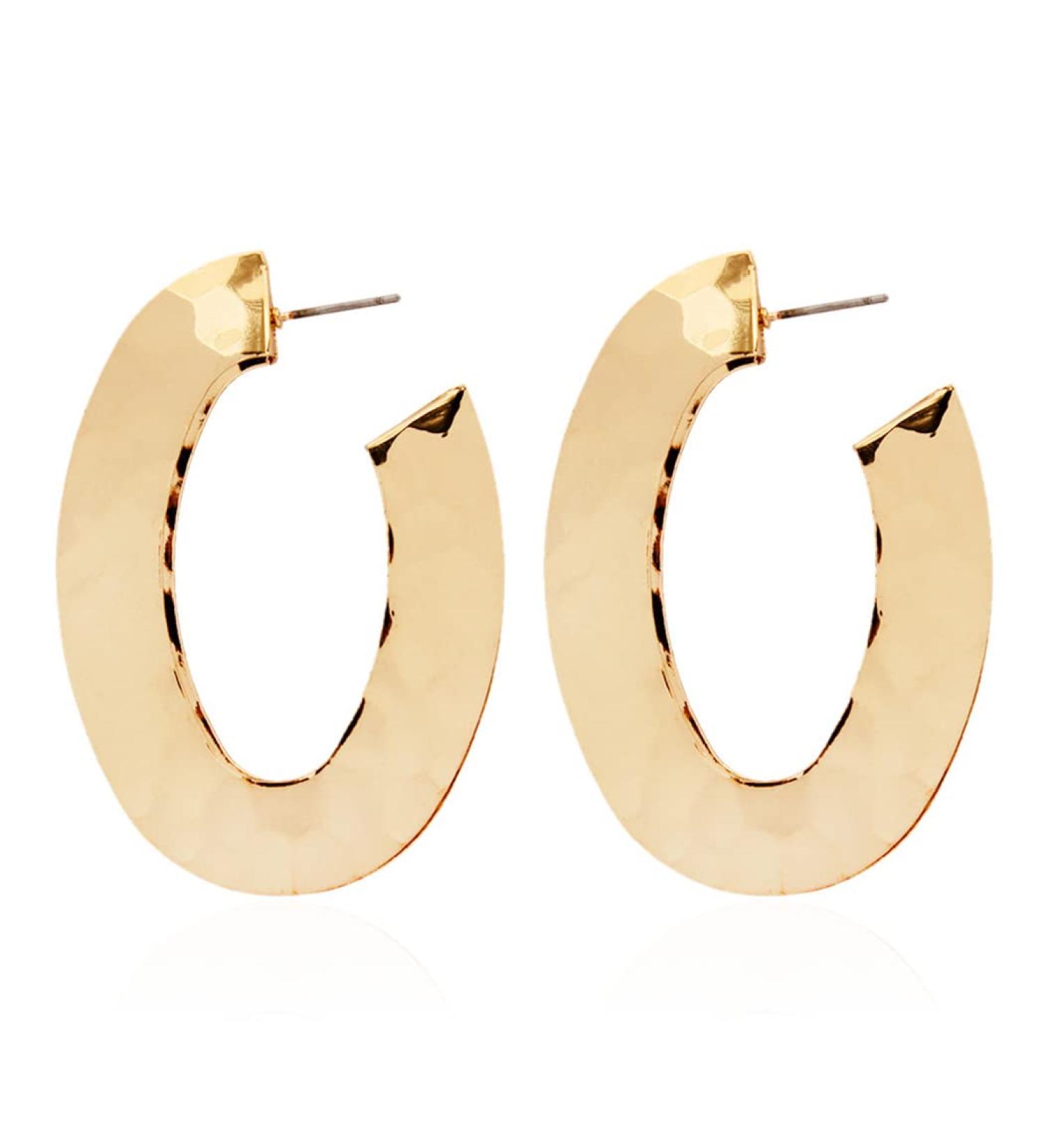 Gangel Gold Large Circle Hoop Earrings for Women | Stylish Dangler Studs - Perfect for Any Occasion - Buy Online on GoSupps.com