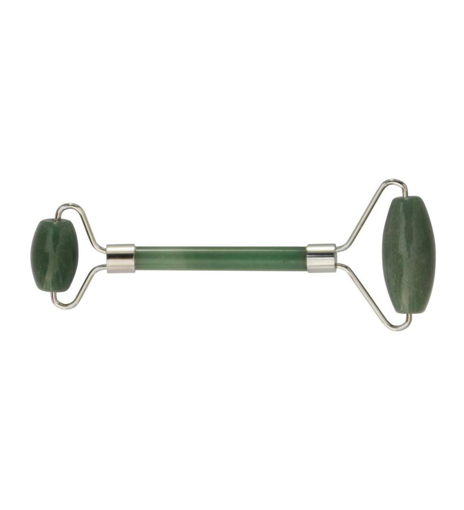 Lapis Vitalis Chi Massage Roller Aventurin - 15cm Gemstone Face & Body Roller for Relaxation - Premium Massage Device in Elegant Metal Box - Buy Online on GoSupps.com