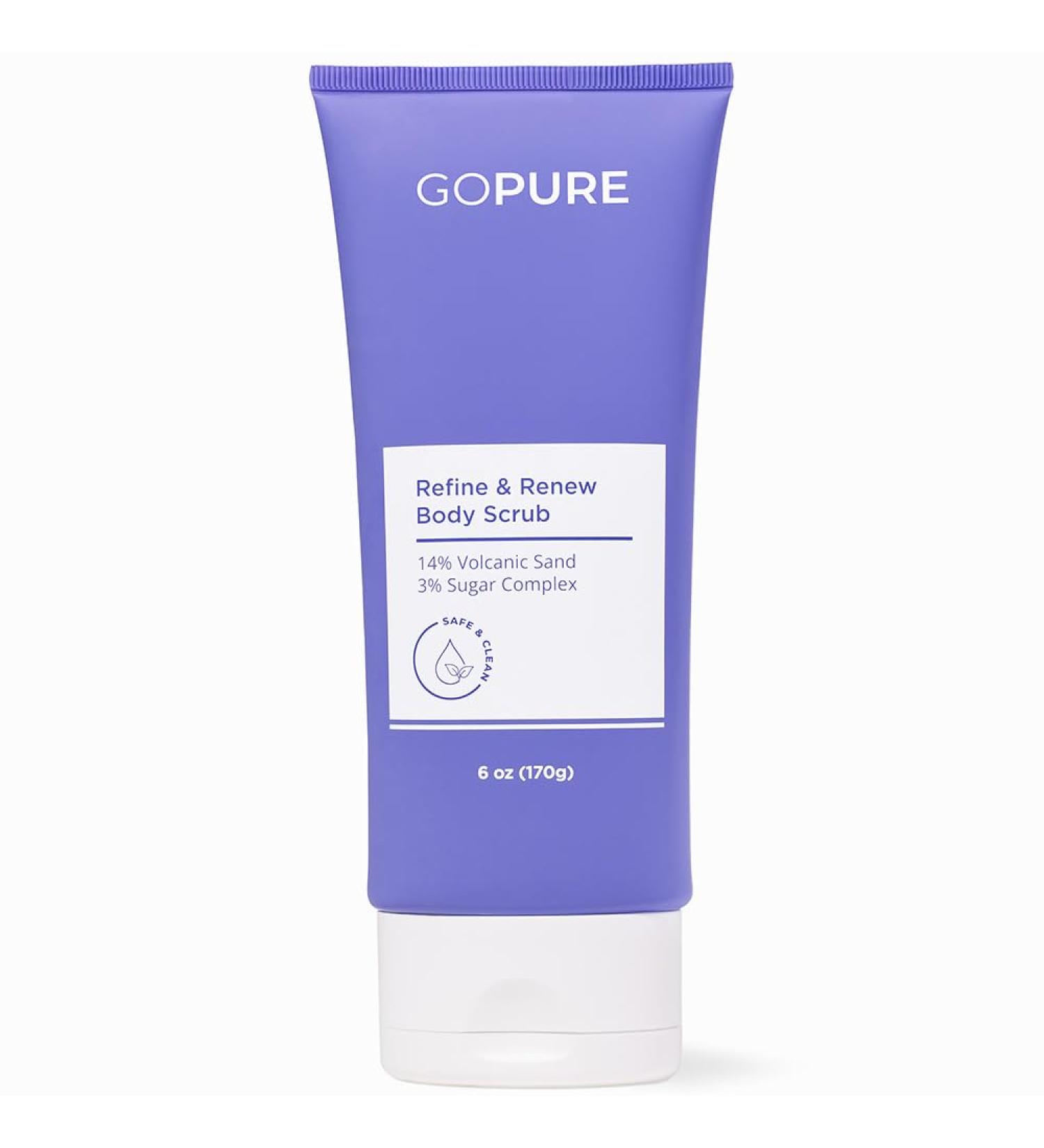 GOPURE Refine & Renew Body Scrub Smoothing body exfoliator softens and hydrates the look of rough dry skin - Buy Online on GoSupps.com