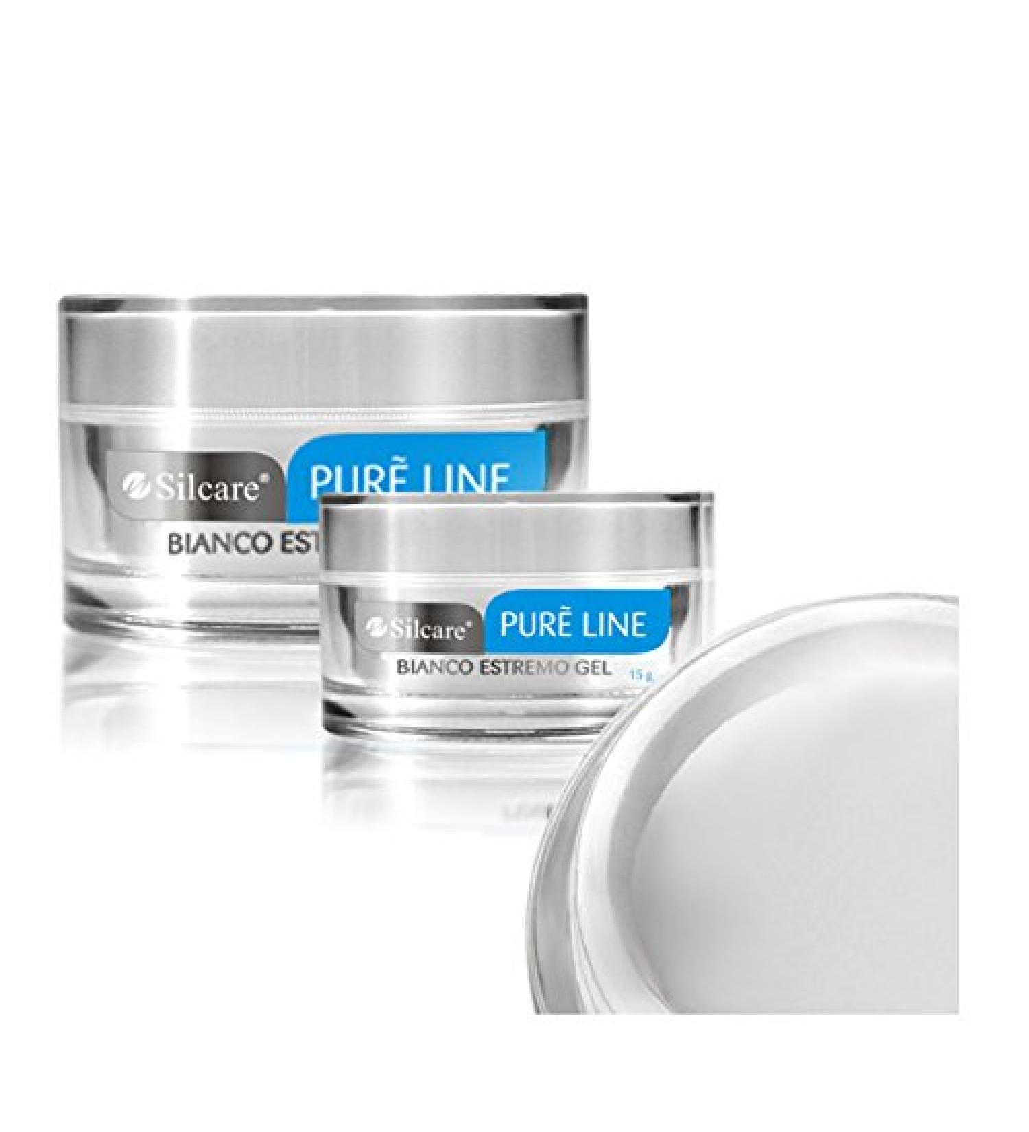 Pure Line Bianco Estremo 50g UV Gel Nails Acid Free Builder File Off Gel Silcare Pure Line