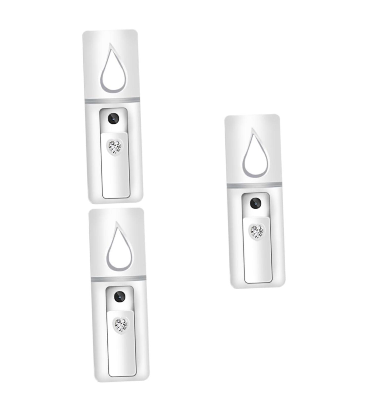 Healeved 3pcs Face Sprayer Mini Humidifier Cool Face Mist Steamer Facial Spray Mist Nano Facial Mister White - Buy Online on GoSupps.com