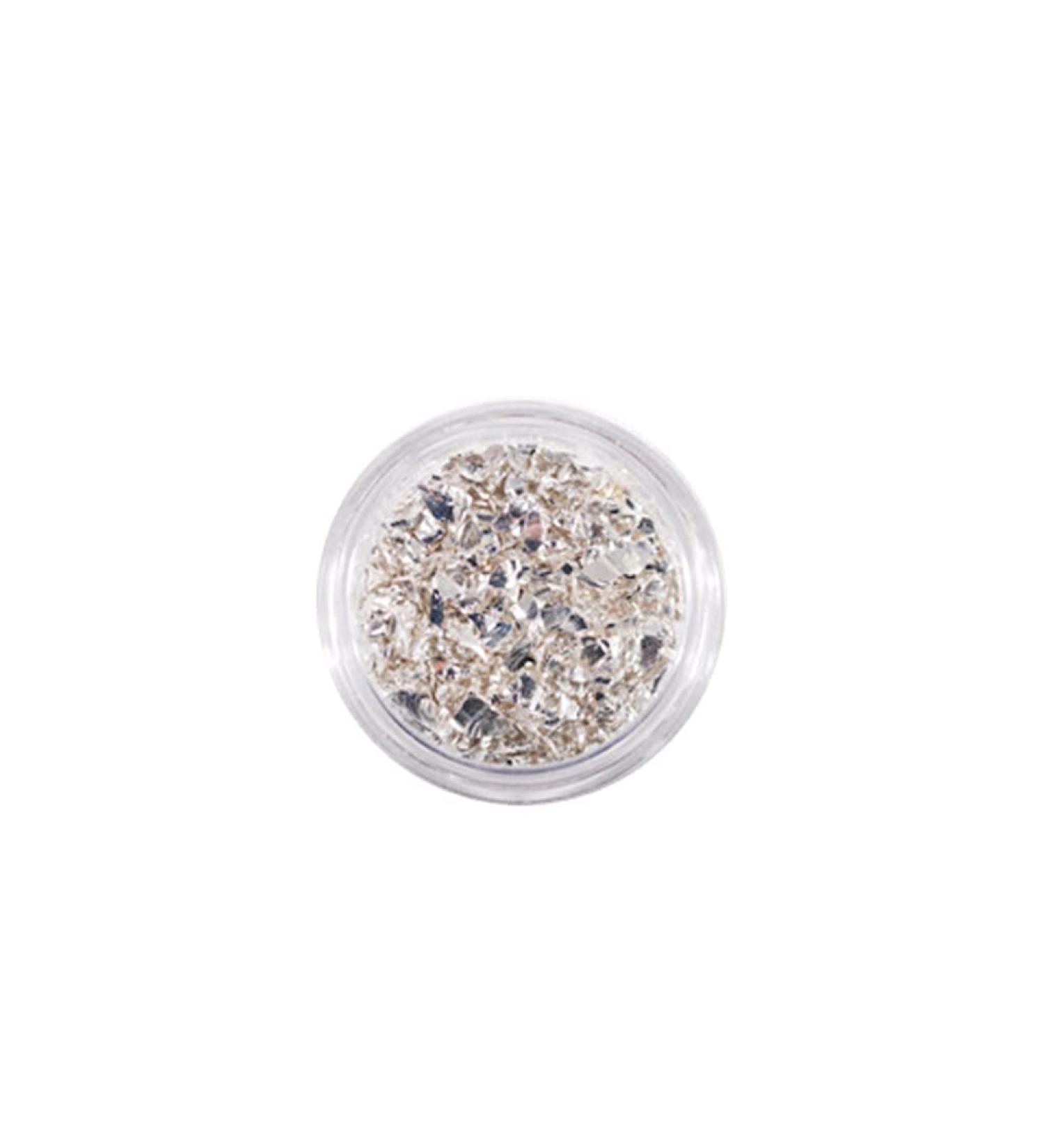 dijiusidy Nail Art Crushed Glass Stones Irregular Glitter Crystal Fragment DIY Rhinestone Fillers Mobile Phone Jewelry Making Sliver - Buy Online on GoSupps.com