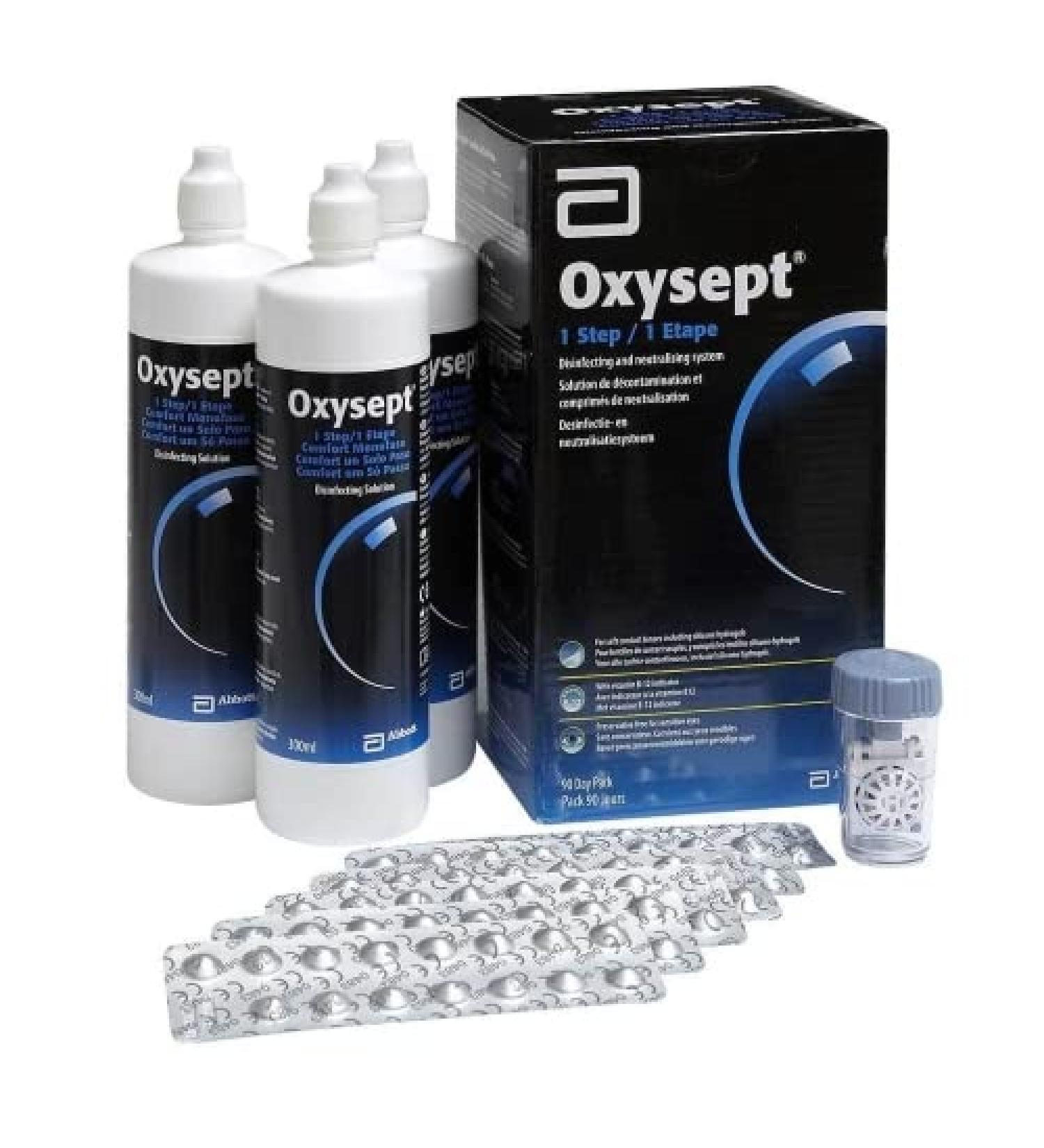 Oxysept 1-Step Soft Contact Lens Disinfecting Neutralising and Storing 3MONTH