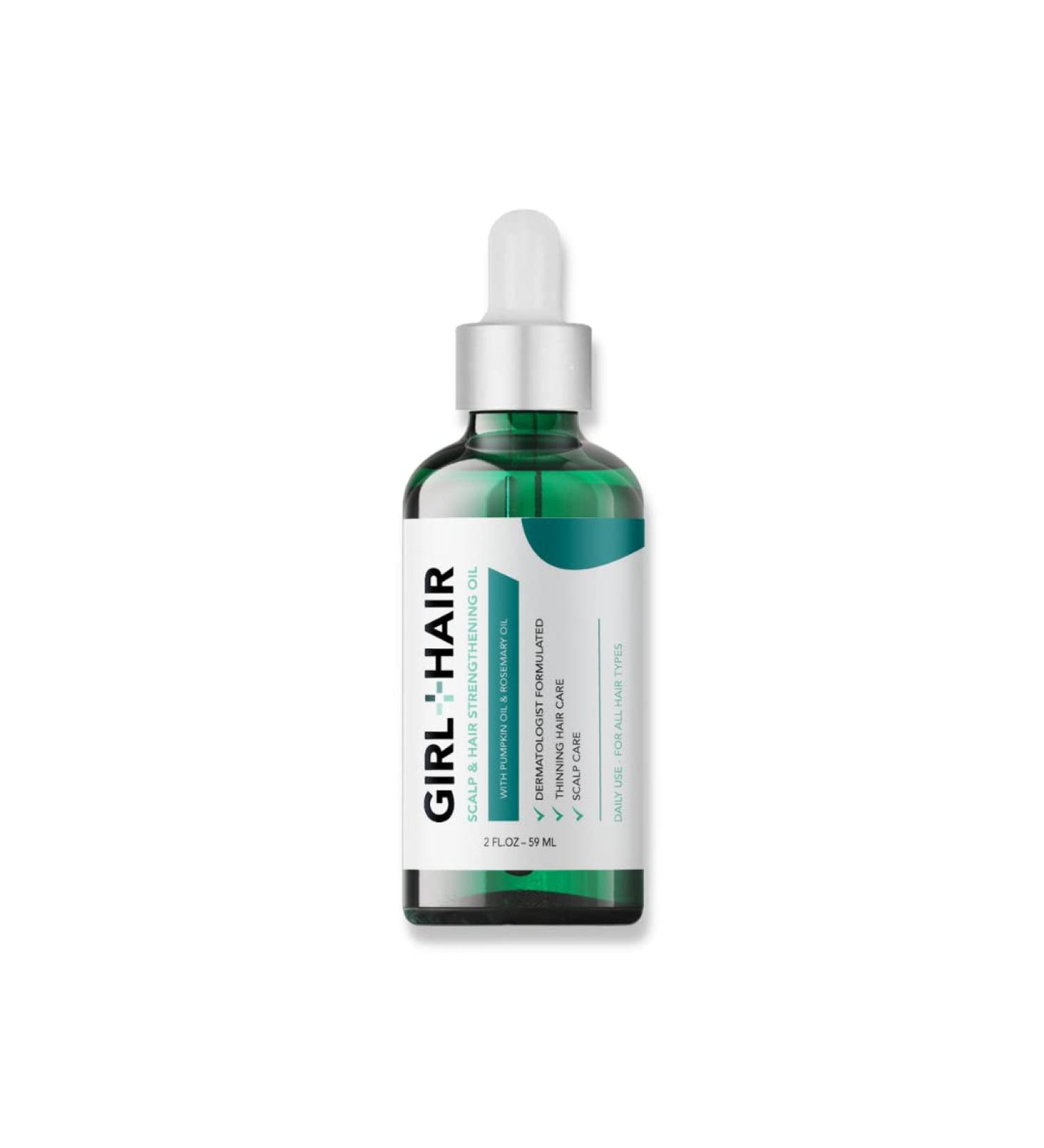 G+H Scalp & Hair Strengthening Oil 2 fl oz - Promotes Thicker, Stronger Hair Growth with Pumpkin & Rosemary Oil - For All Hair Types - Buy Online on GoSupps.com