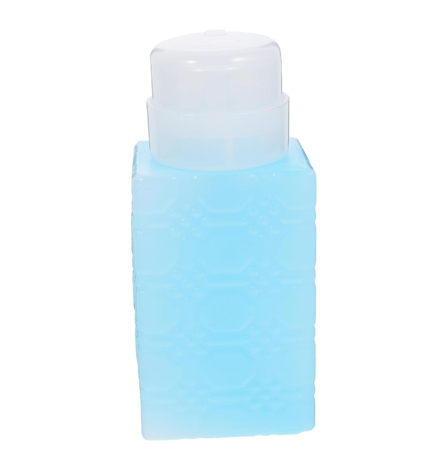 NUSITOU Gel Nail Polish Nail Gel Polish Liquid Pump Dispenser Nail Polish Remover Powder Pump Bottle Alcohol Dispenser Makeup Remover Bottle Repair Travel Plastic Shampoo Bottle 6x5x13cm Blue - Buy Online on GoSupps.com