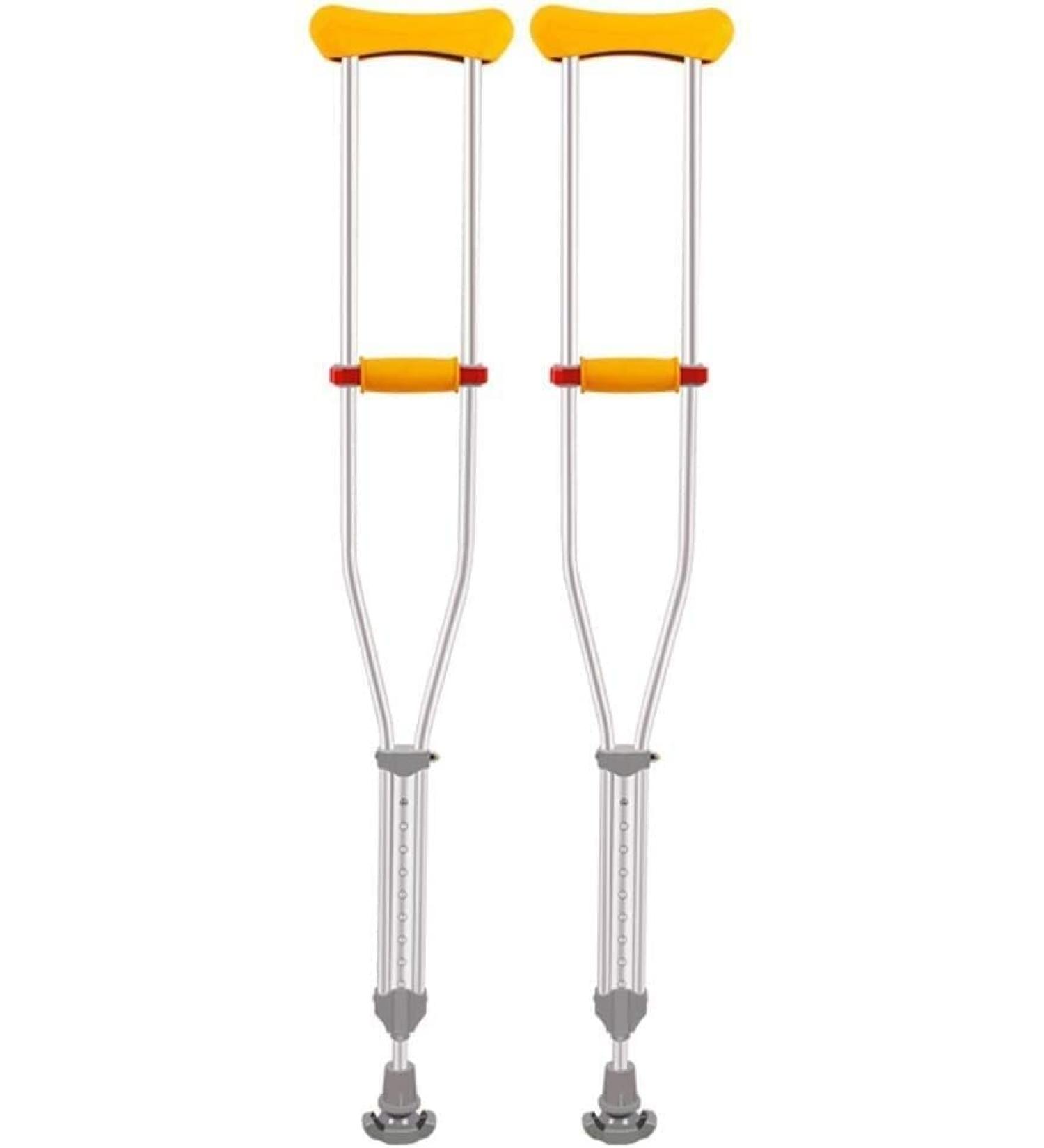 Crutches for Adults Underarm Underarm Crutches for Adjustable Aluminum alloy underarm crutches double anti- slip mats retractable nine- speed adjustable elderly walking stick for A Selfless dedication - Buy Online on GoSupps.com