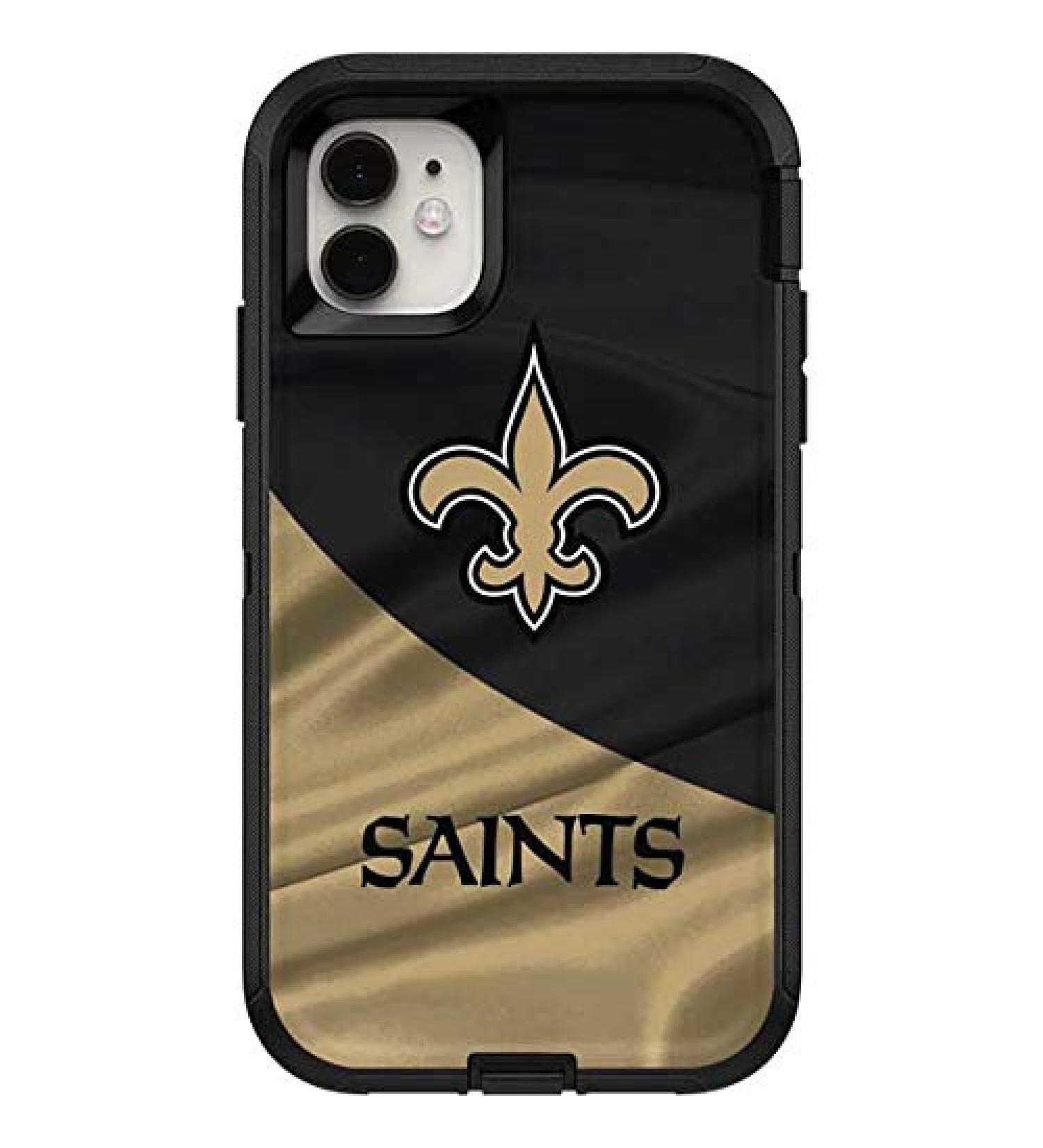 Skinit Decal Skin Compatible with OtterBox Defender iPhone 11 Case - Officially Licensed NFL New Orleans Saints Design - Buy Online on GoSupps.com