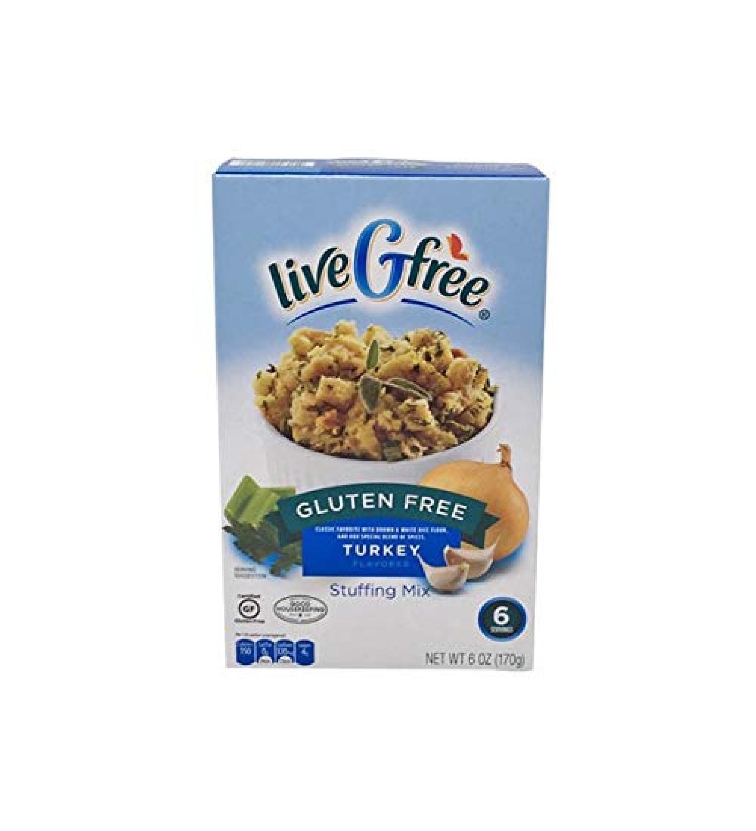 Live G Free Gluten Free Stuffing Mix, 6 Ounces (Pack of 2) (Turkey)