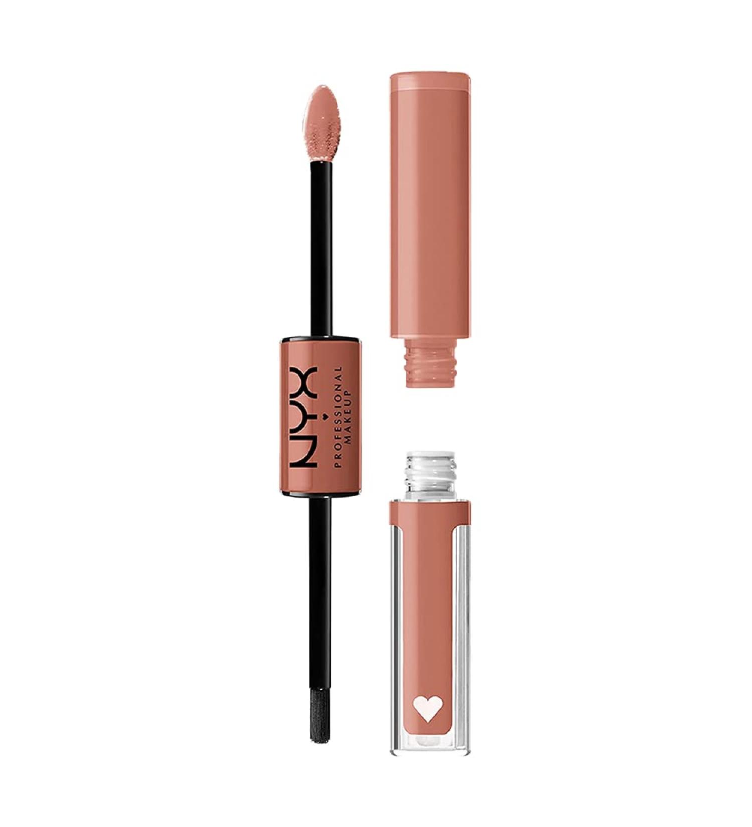 NYX Shine Loud Long-Lasting Liquid Lipstick & Clear Lip Gloss - Global Citizen 07 | Medium Neutral Nude - Buy Online on GoSupps.com