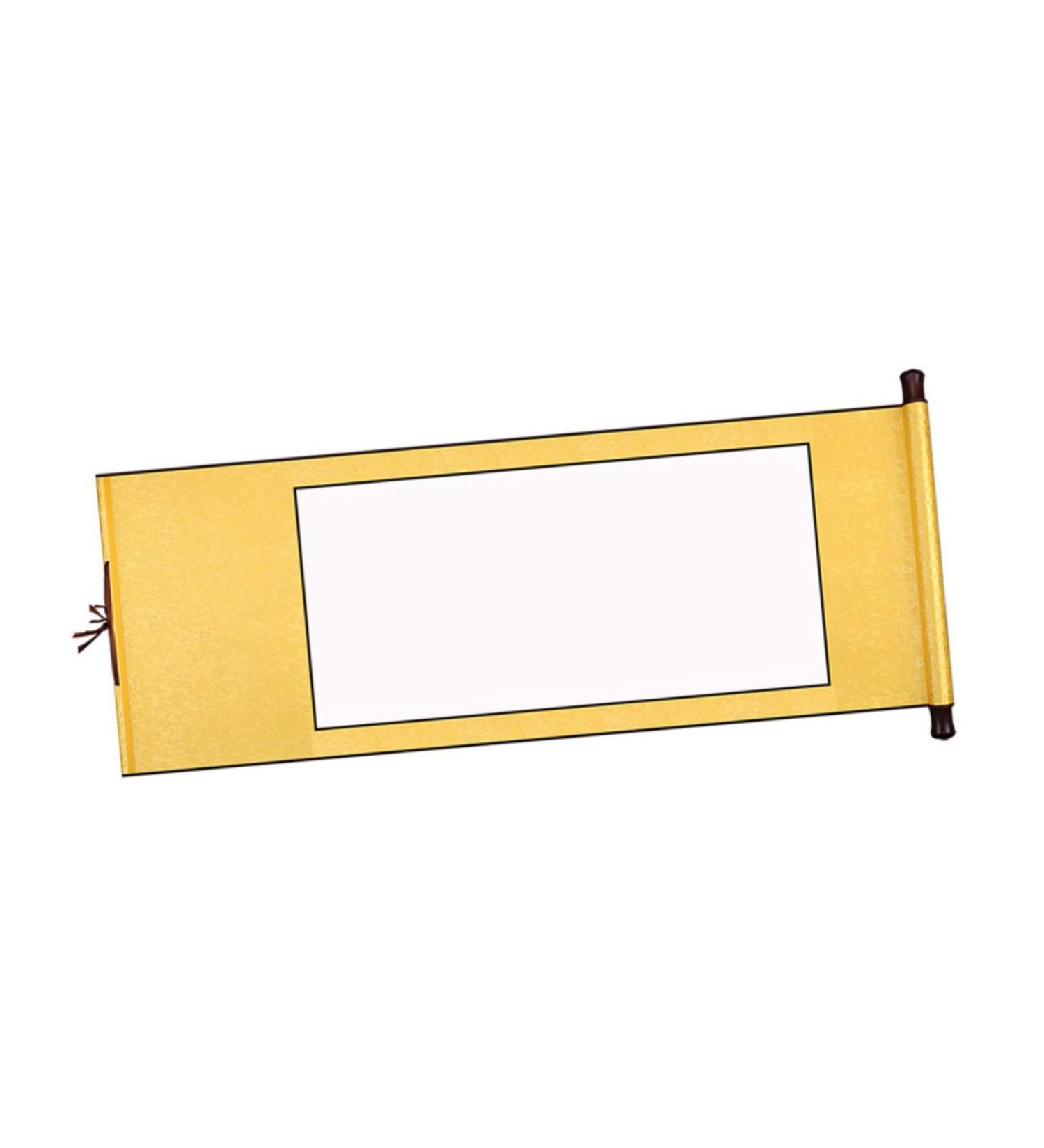 SEWOART Blank Rice Paper Scroll Calligraphy Rice Paper Water Writing Cloth Chinese Painting Couplet Paper Yellow 1.5X40X117CM - Buy Online on GoSupps.com