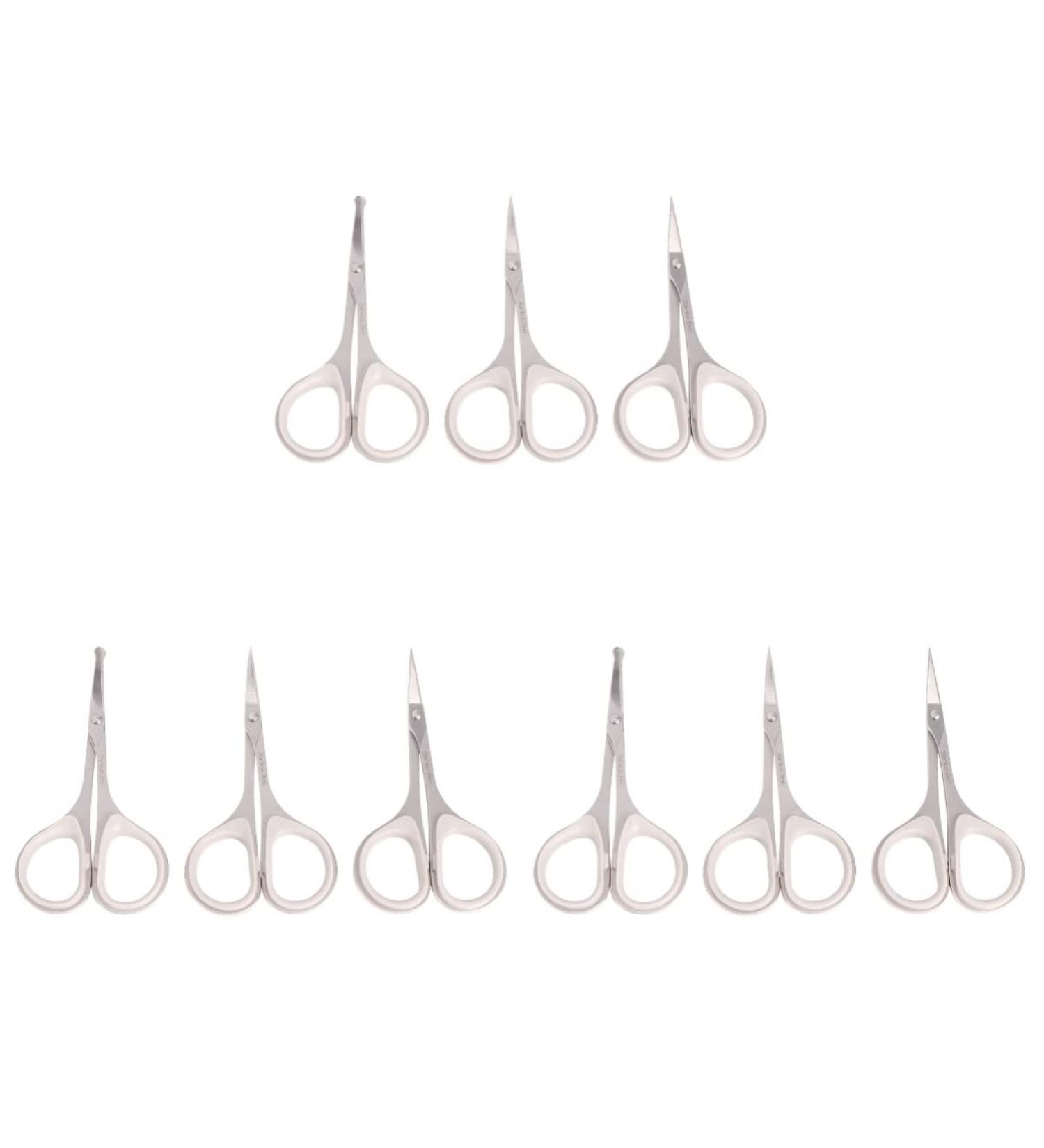 FRCOLOR 9 Pcs Precision Ear Hair Shears & Nose Hair Trimmer - Small Moustache Grooming Tools for Men & Women | Premium Makeup Kit - Buy Online on GoSupps.com