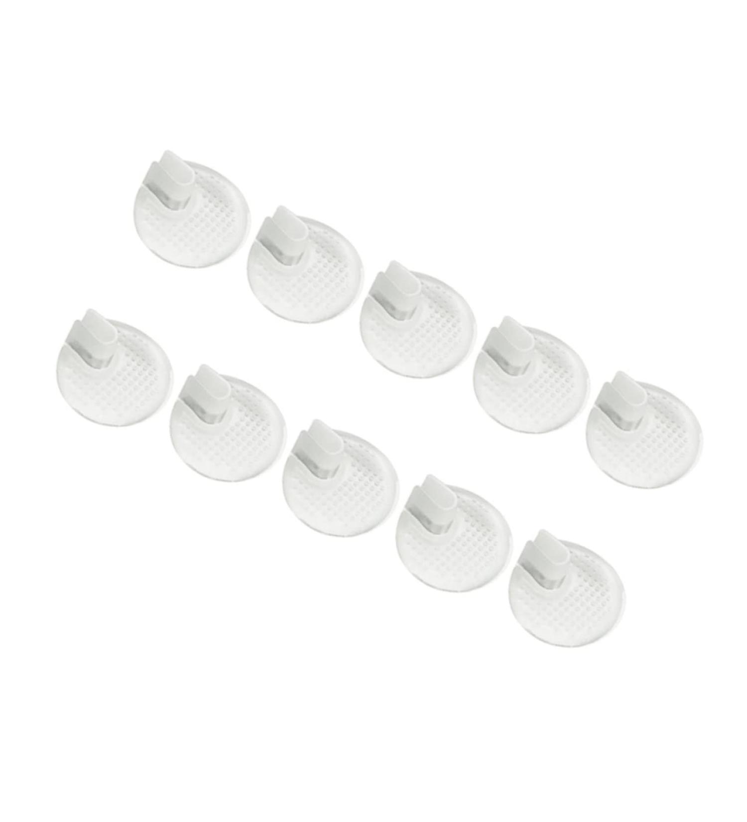 FRCOLOR 5 Pairs Reusable Gel Shoe Inserts - Adhesive Foot Pads & Round Hair Brush - Assorted Colors 3.5x3.5x1.8CM - International Shipping - Buy Online on GoSupps.com