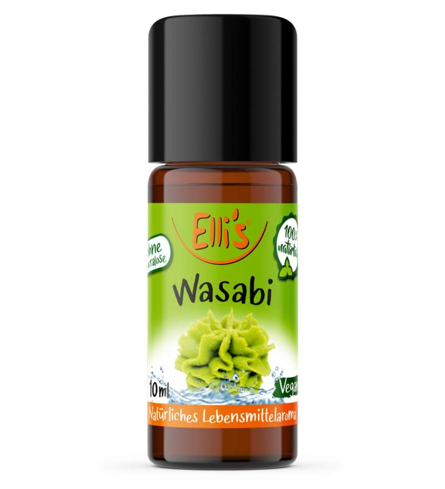 Ellis Flavors Wasabi Natural Food Aroma | 100% Vegan & Natural Aroma Concentrate | Perfect for Dishes & Drinks | 10ml - International Shipping Available - Buy Online on GoSupps.com