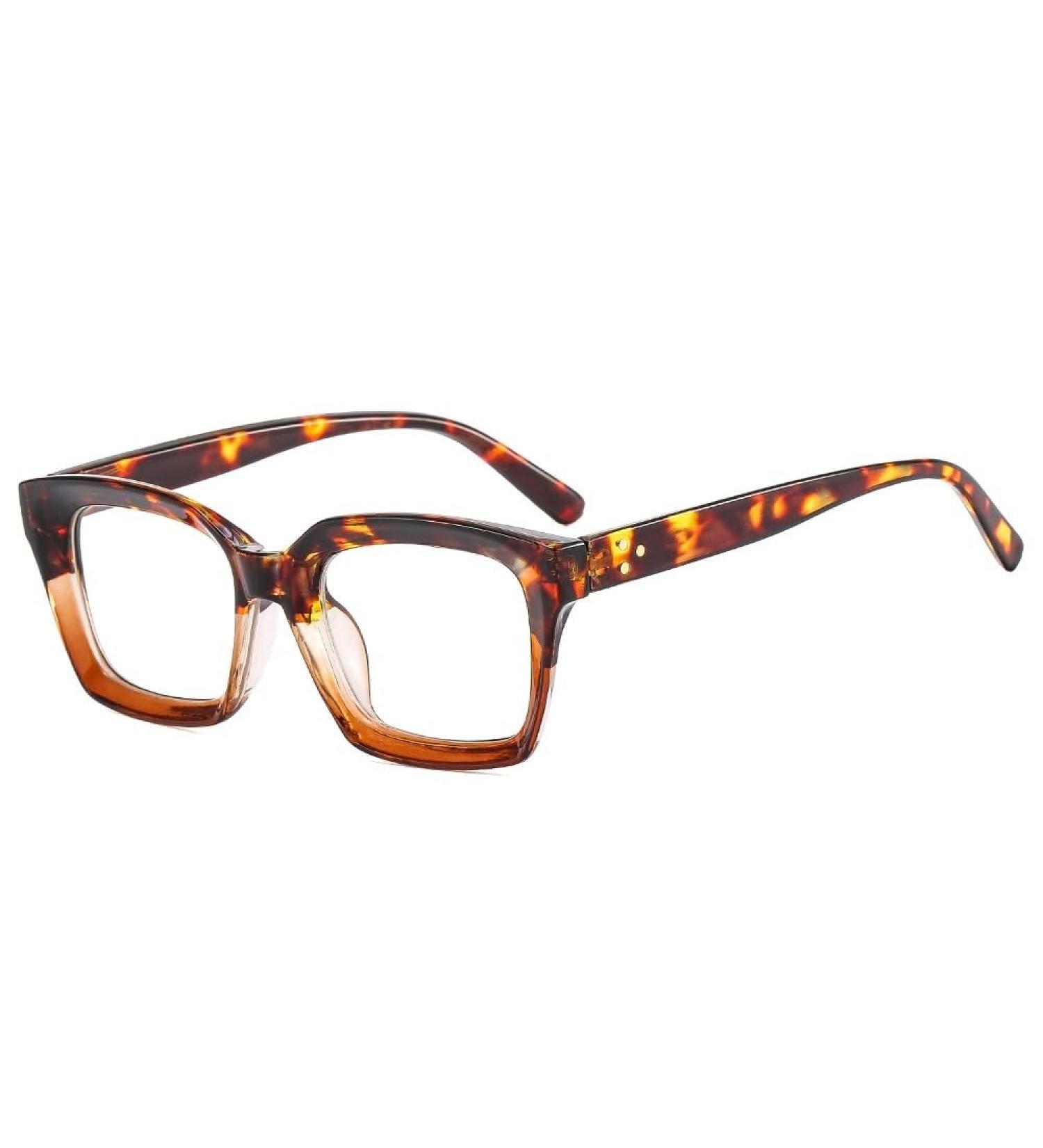 Fuqinqingoz Oversized Blue Light Blocking Reading Glasses - Square +300 C6 | Fatigue Relief & Enhanced Comfort - Buy Online on GoSupps.com