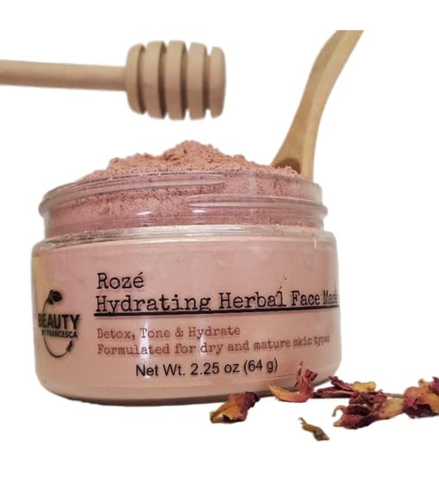 Anti-Aging Herbal Face Mask | Hydrating Rose Rose Hips & Honey | Natural Organic Moisturizer for Dry & Sensitive Skin (2.25 OZ - Buy Online on GoSupps.com
