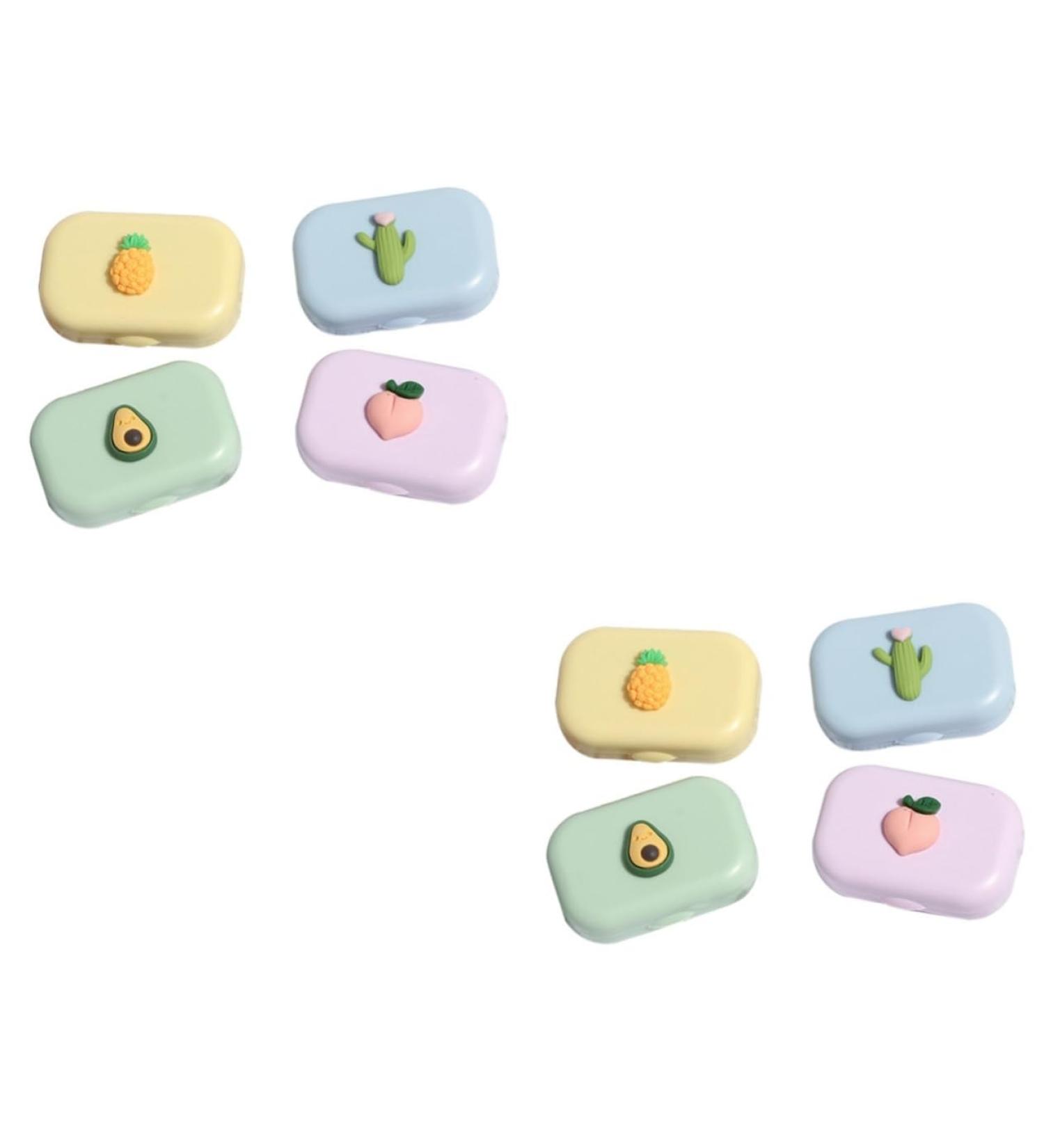 Healvian 8 STK Colored Contact Lenses Container Set | Portable Suitcase & Storage Box for Lens Care & Travel - Buy Online on GoSupps.com