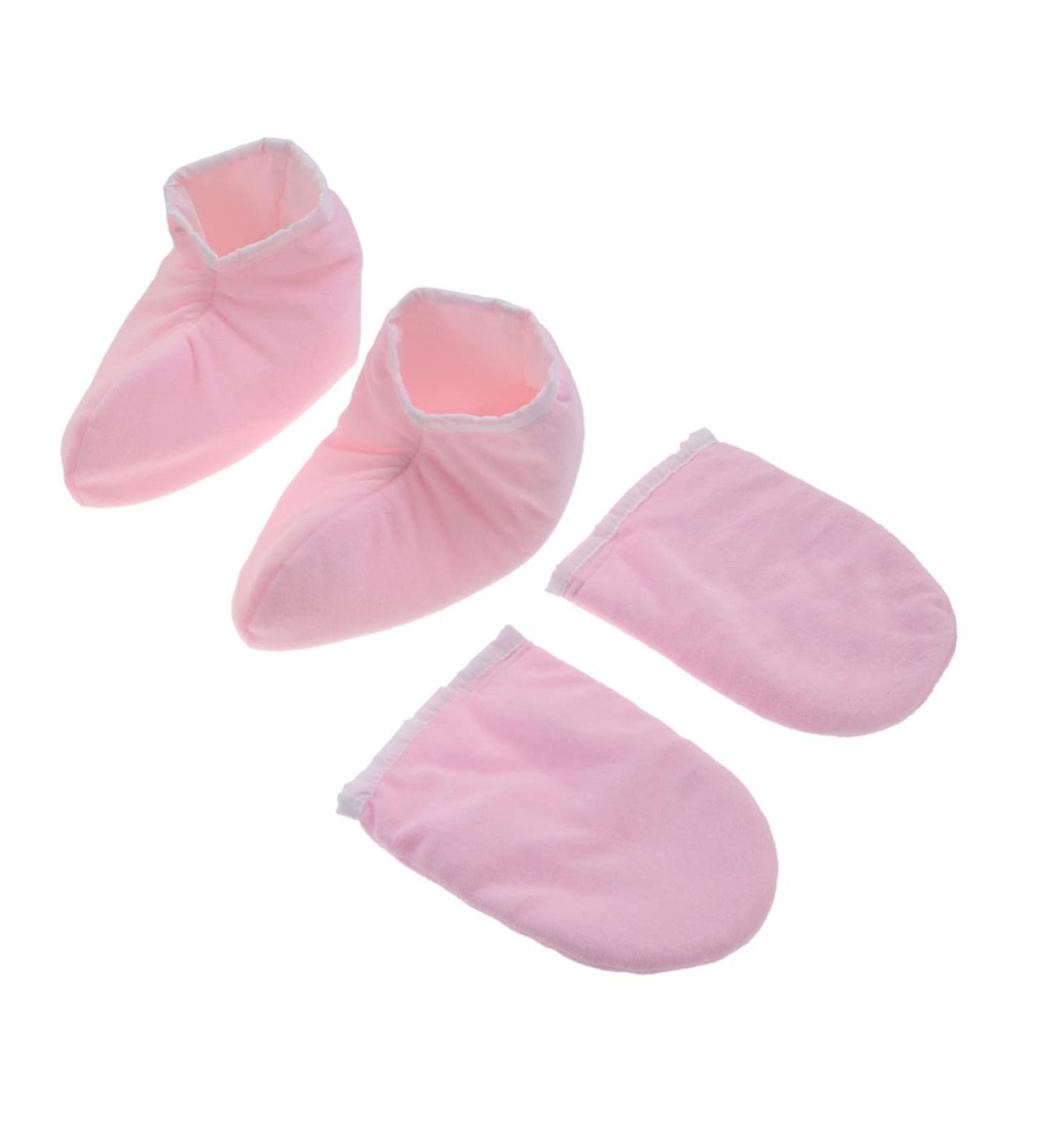2paires Paraffine Housse pour Bain de Mitaines Isolantes pour Soins Thermiques Spa Rose - Buy Online on GoSupps.com