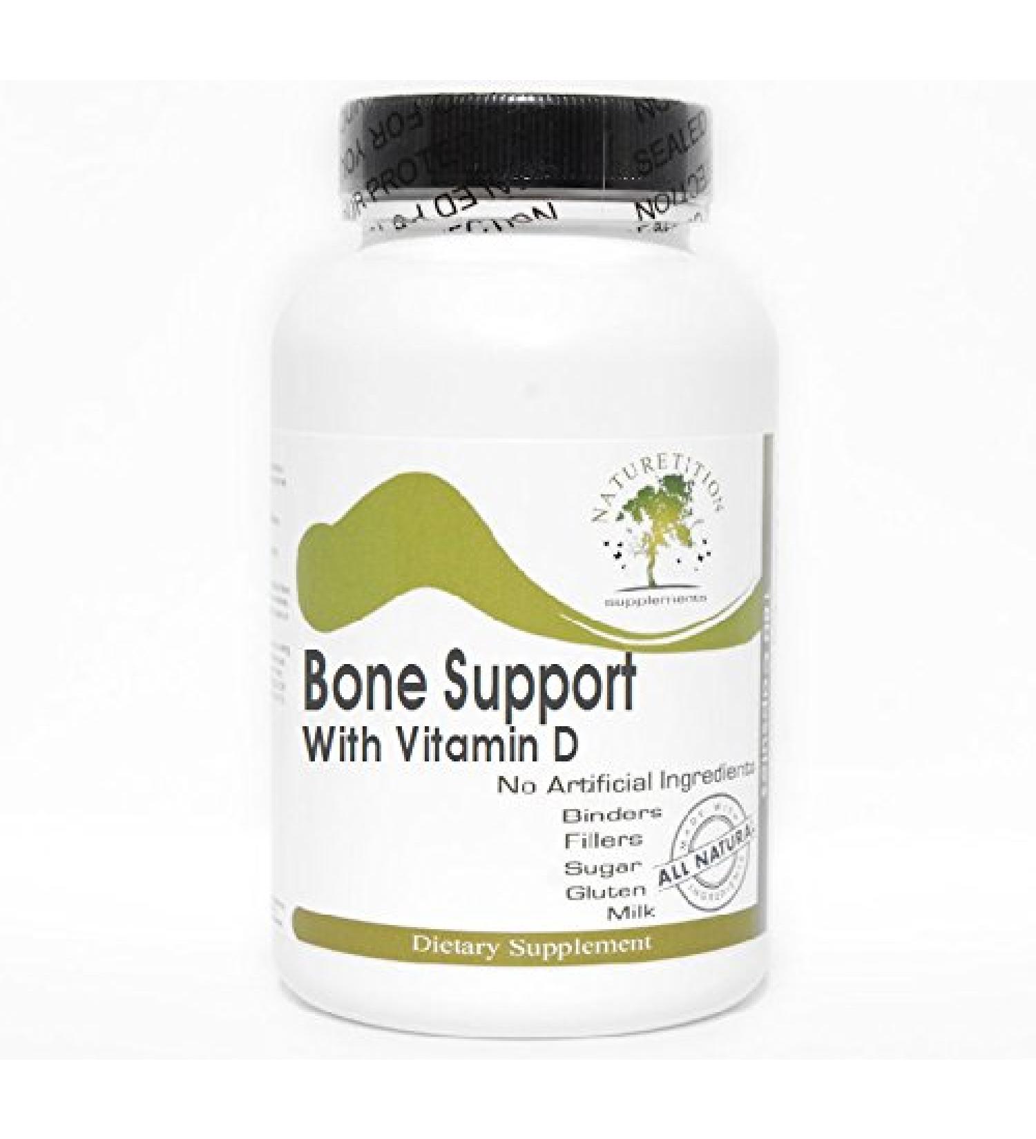 Bone Support with Vitamin D 200 Capsules - No Additives Naturetition Supplements