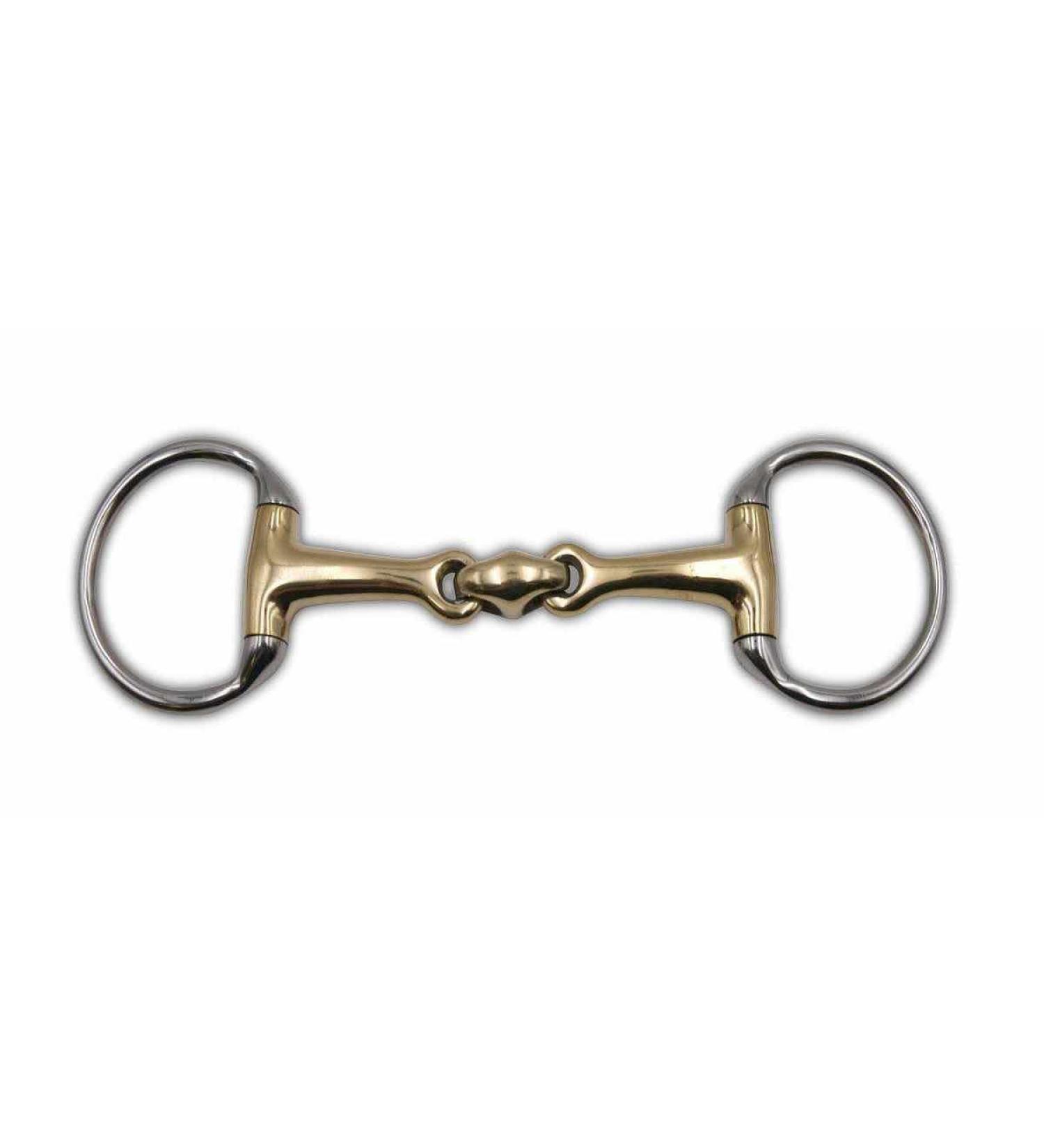 AMKA Olive Head Double Broken Bit - 12mm Rings 50mm | Pony Strength Argentan Olive Head Bit for Superior Control - Buy Online on GoSupps.com