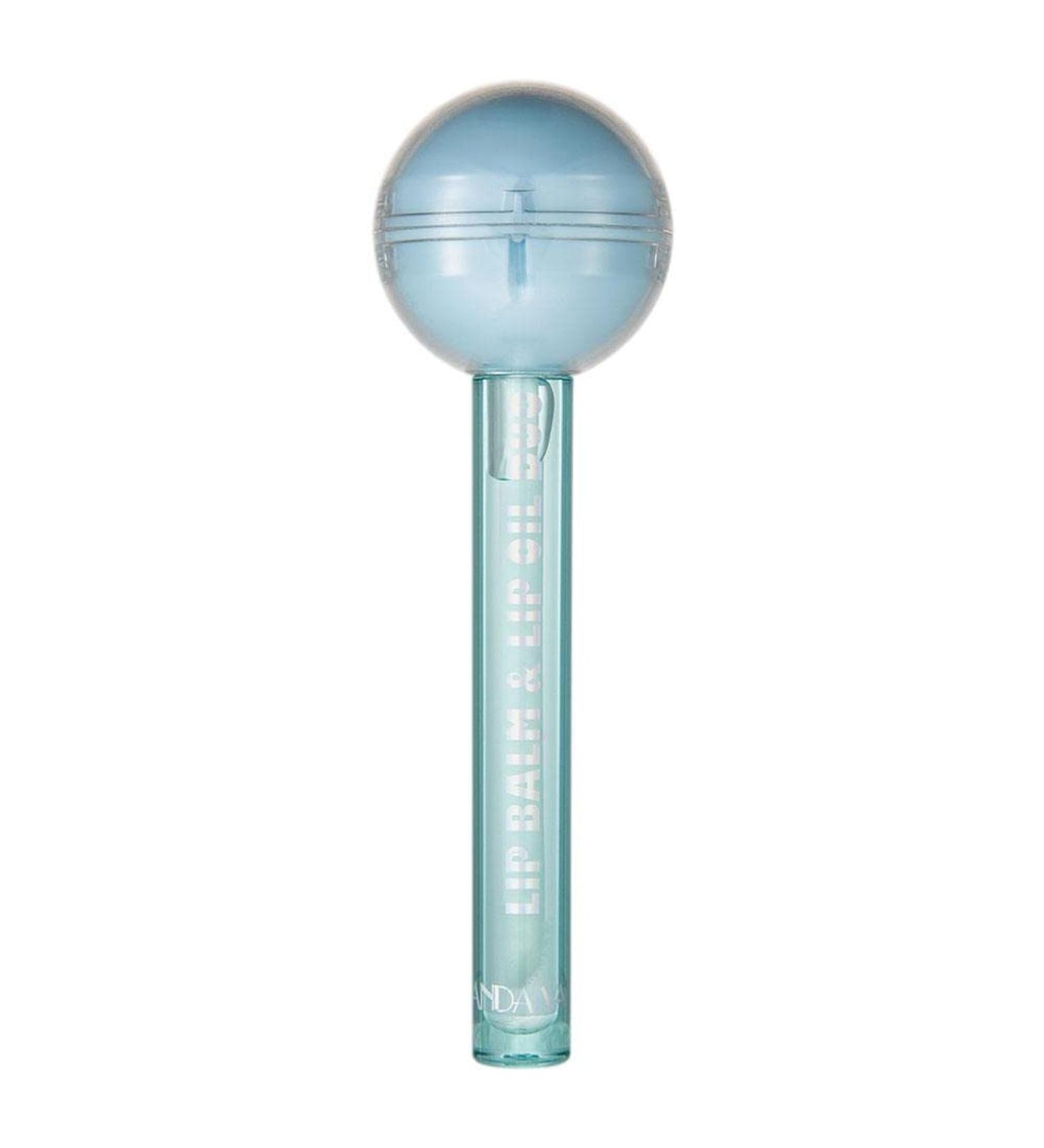Bowtong 1/6 piece Sweet Lollipop Lip balm Moisture cream CANDY LIPTENDIFT Color change Waterproof Lipkosmetics Refillable empty lip gloss container DIY LipGloss Blue
