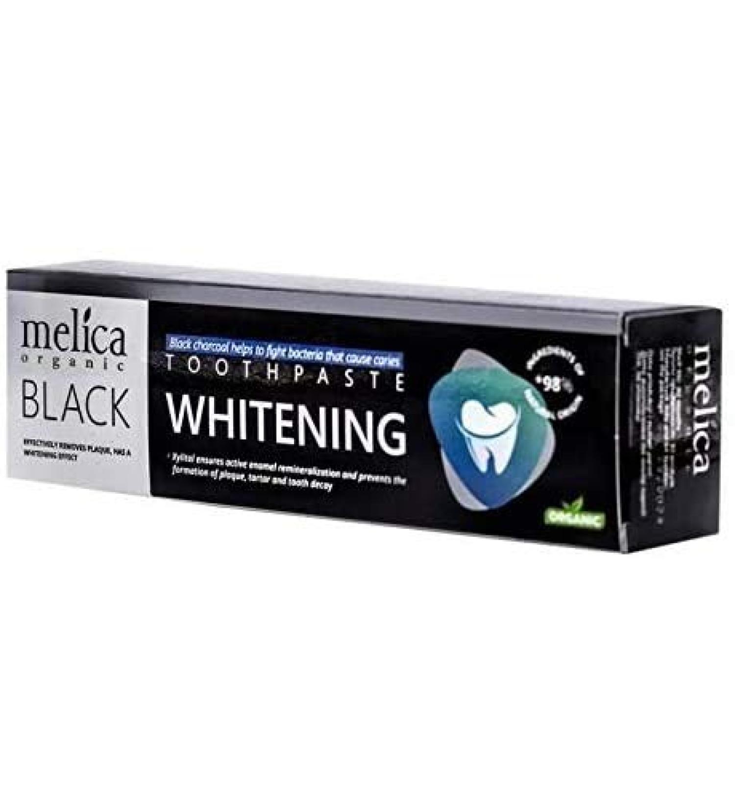 Melica ORGANIC Black Carbon Toothpaste - Buy Online on GoSupps.com