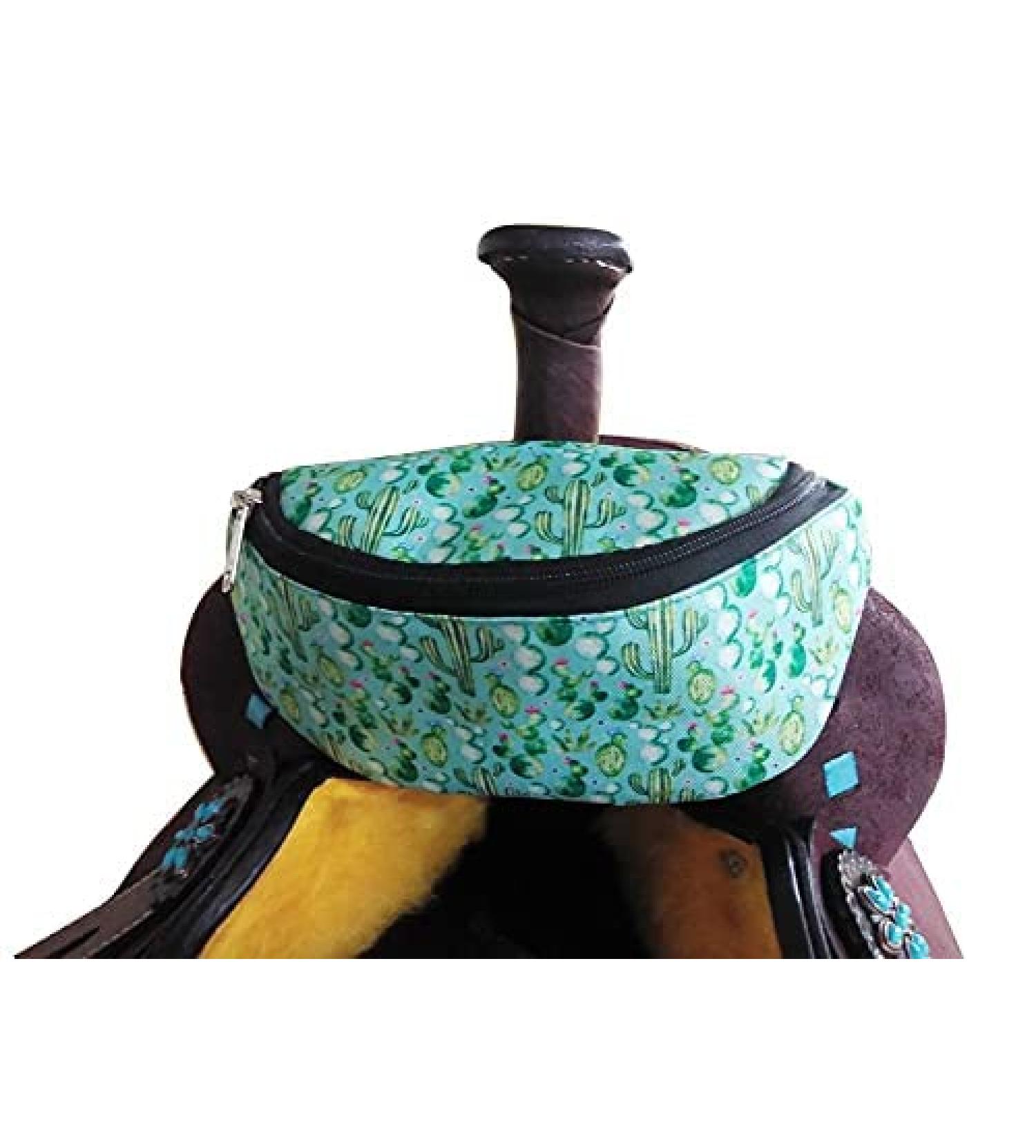 Showman Cactus Design Insulated Nylon Saddle Pouch