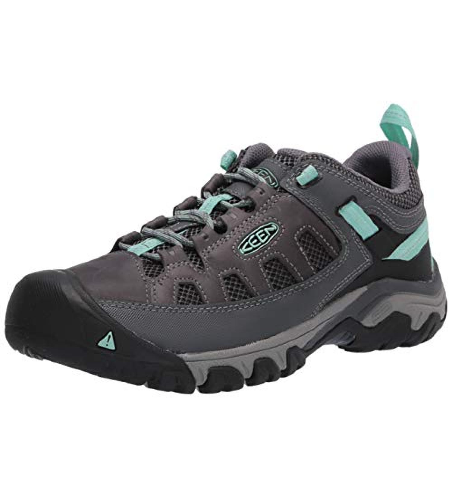 KEEN Women's Targhee Vent Hiking Shoes 8.5 - Steel Grey/Ocean Wave - Buy Online on GoSupps.com