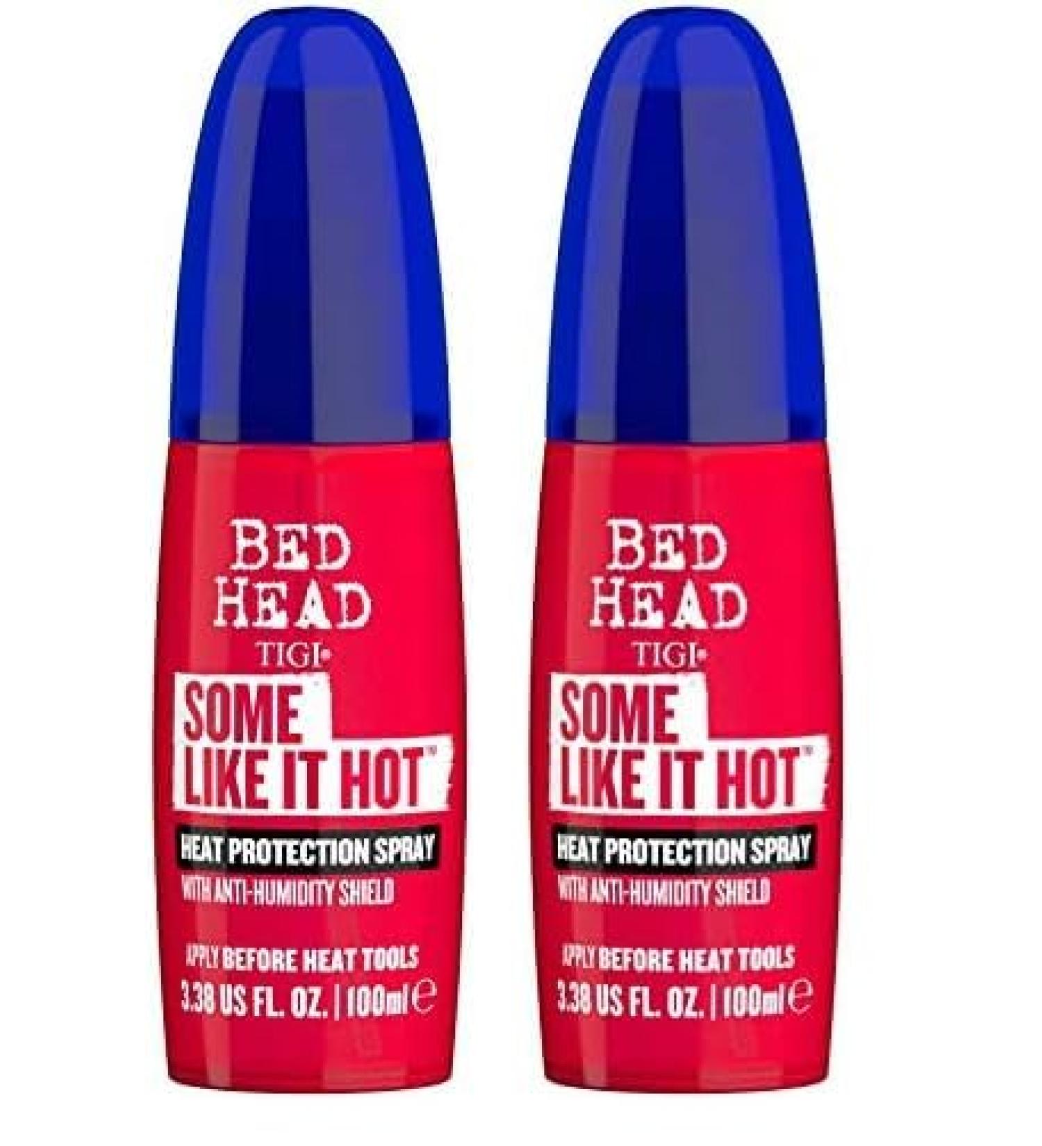 TIGI Bed Head Some Like It Hot Heat Protection Spray for Heat Styling 3.38 fl oz (Pack of 2) 3.40 Fl Oz (Pack of 2) - Buy Online on GoSupps.com