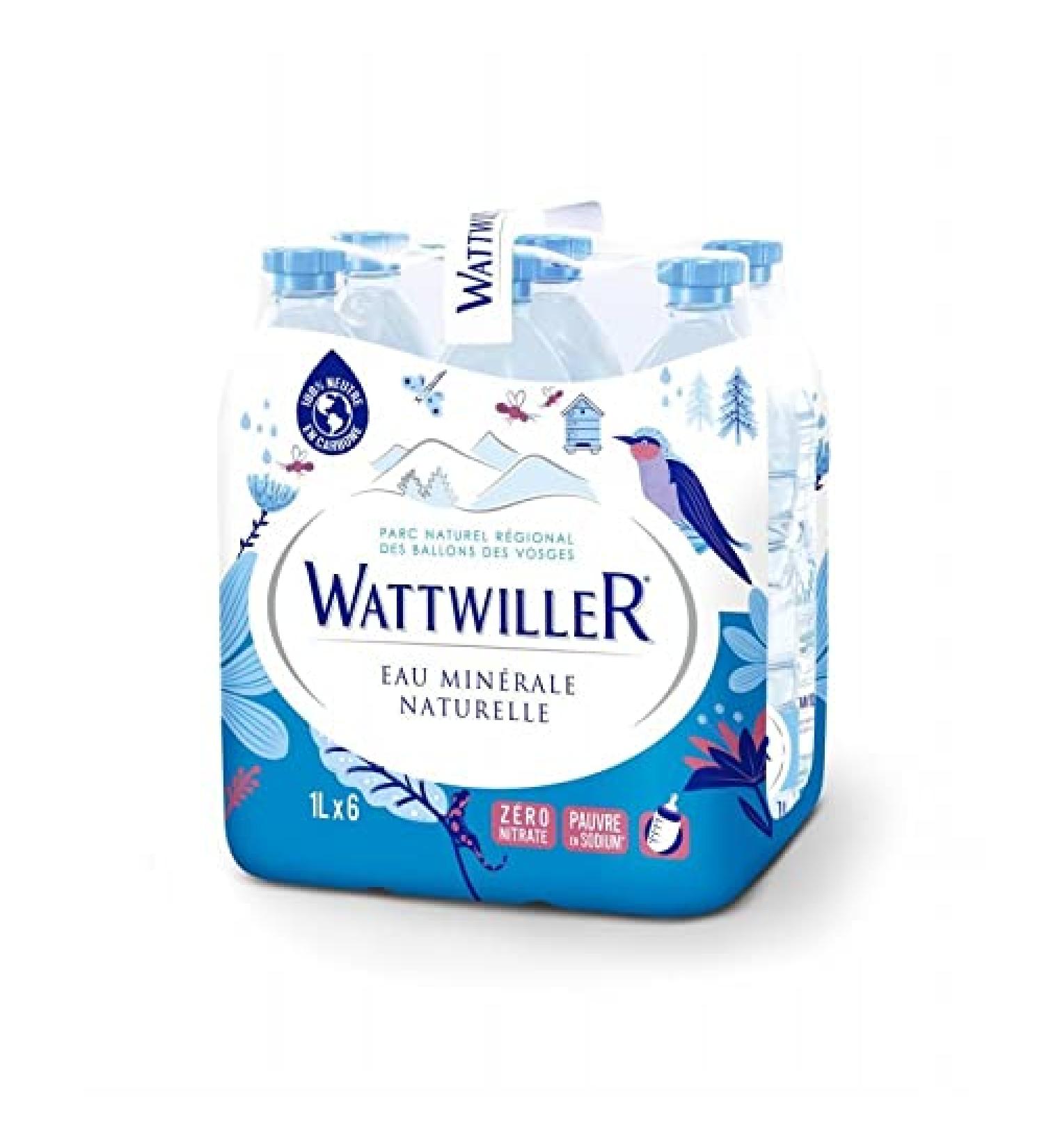 WATTWILLER - Eau Min rale Naturelle Plate 6X1L - Livraison Gratuite - Prix Par Unit  - Buy Online on GoSupps.com