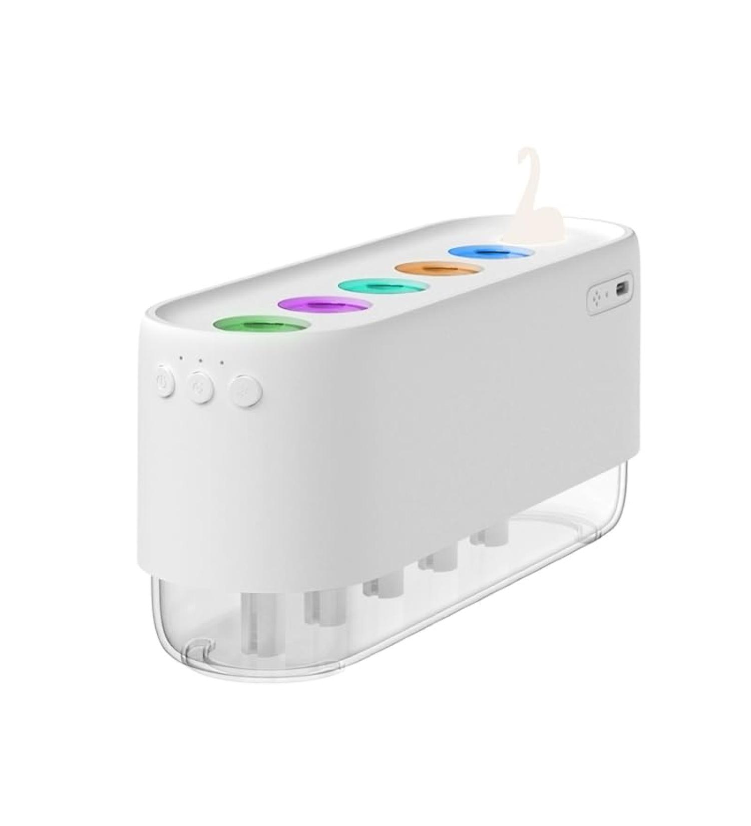 Colorful Ultra-Quiet Humidifier & Essential Oil Diffuser - 600ml Capacity for Bedroom & Baby - International Shipping Available - Buy Online on GoSupps.com