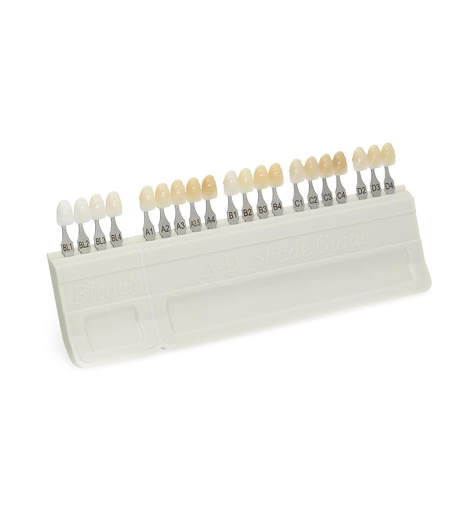 20 Color Dental Teeth Shade Guide Porcelain Material Advice Denture Teeth Whitening Bleaching Based On VITA - Buy Online on GoSupps.com
