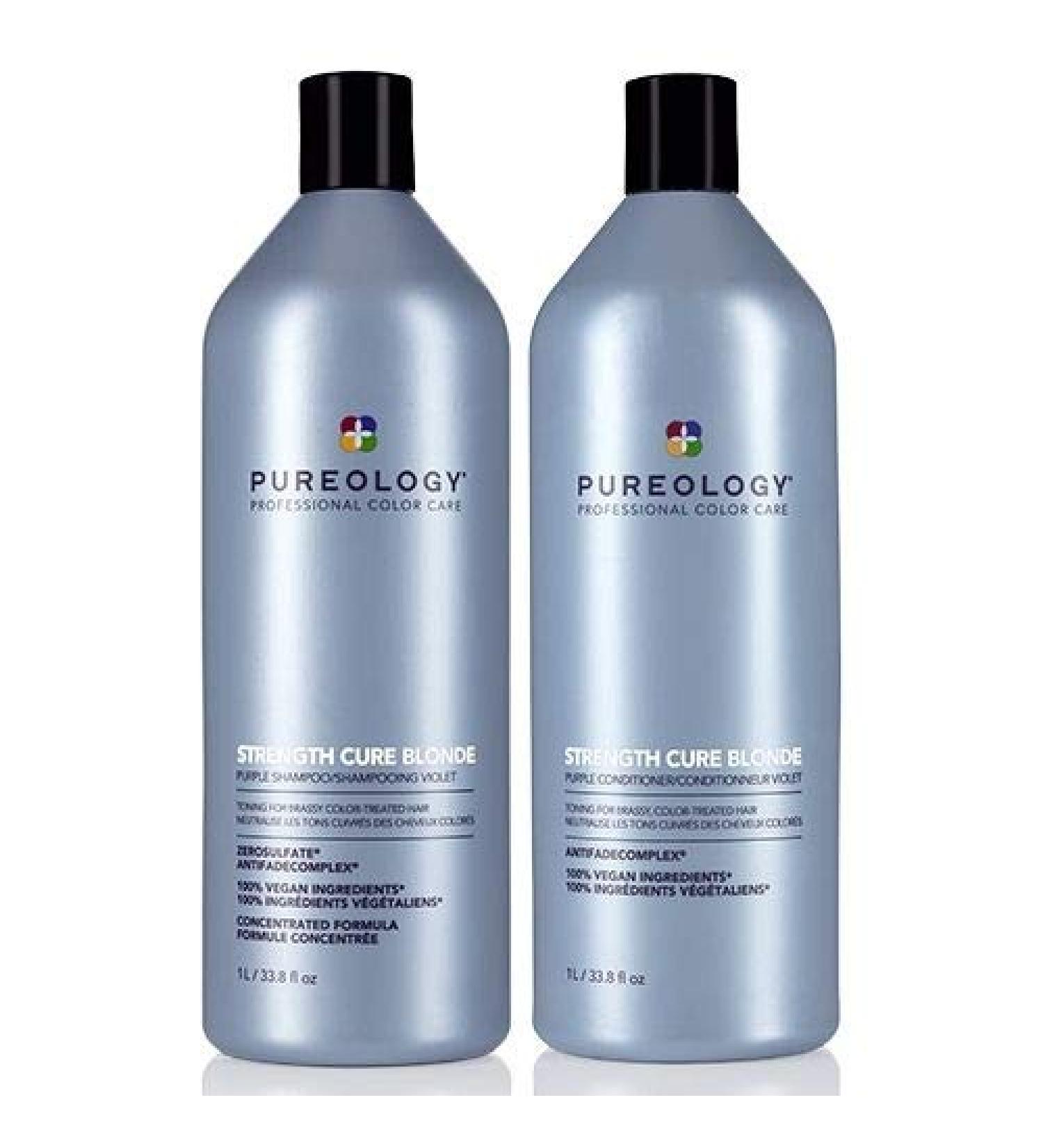 Pureology Strength Cure Duo 2020 Shampooing et apr s-shampoing Blond 1000 ml