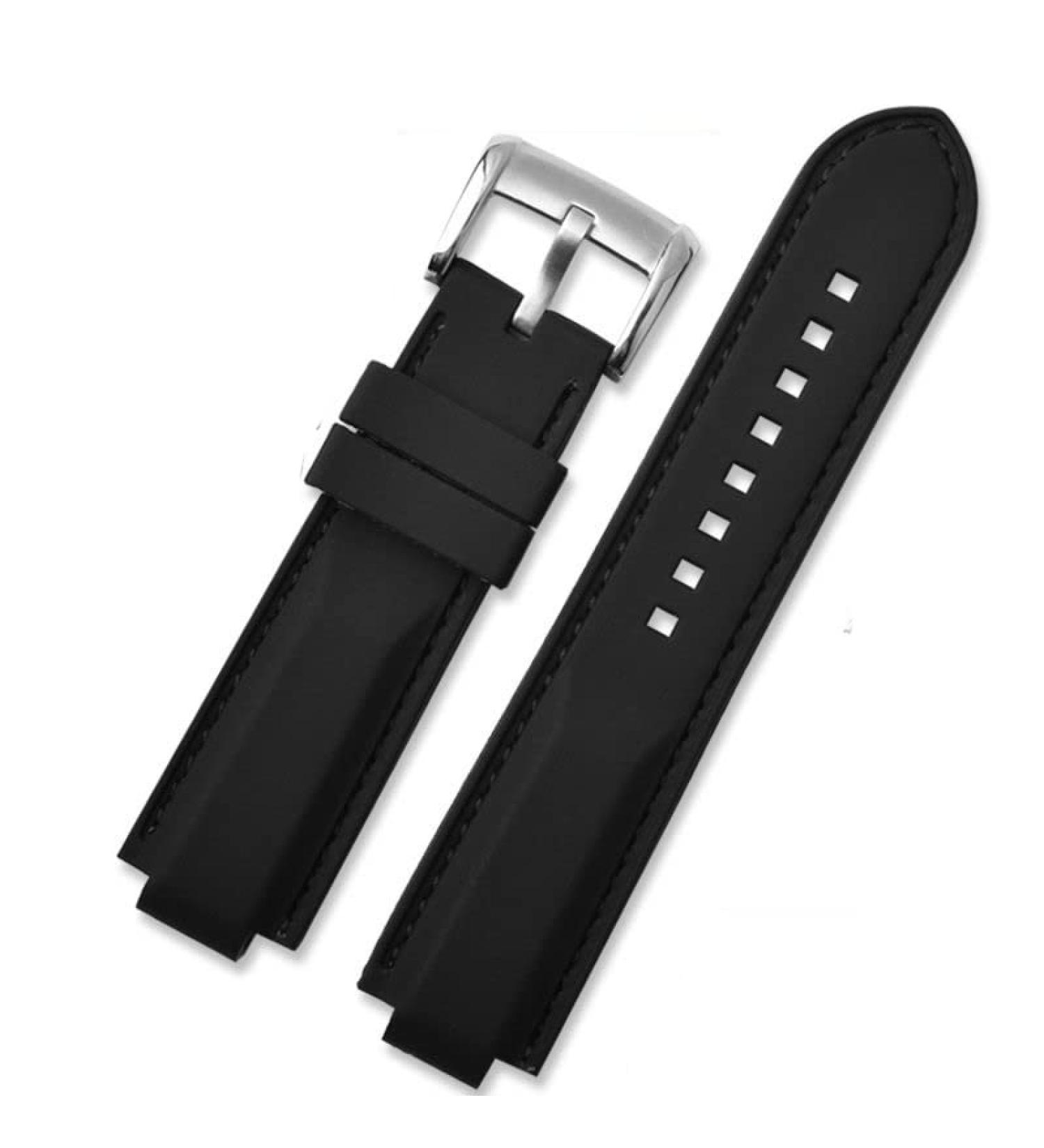AHGDDA Silicone Bracelet for Tudor Pelagos 25500TN/25600TN - Waterproof 22mm Rubber Watch Strap - Buy Online on GoSupps.com