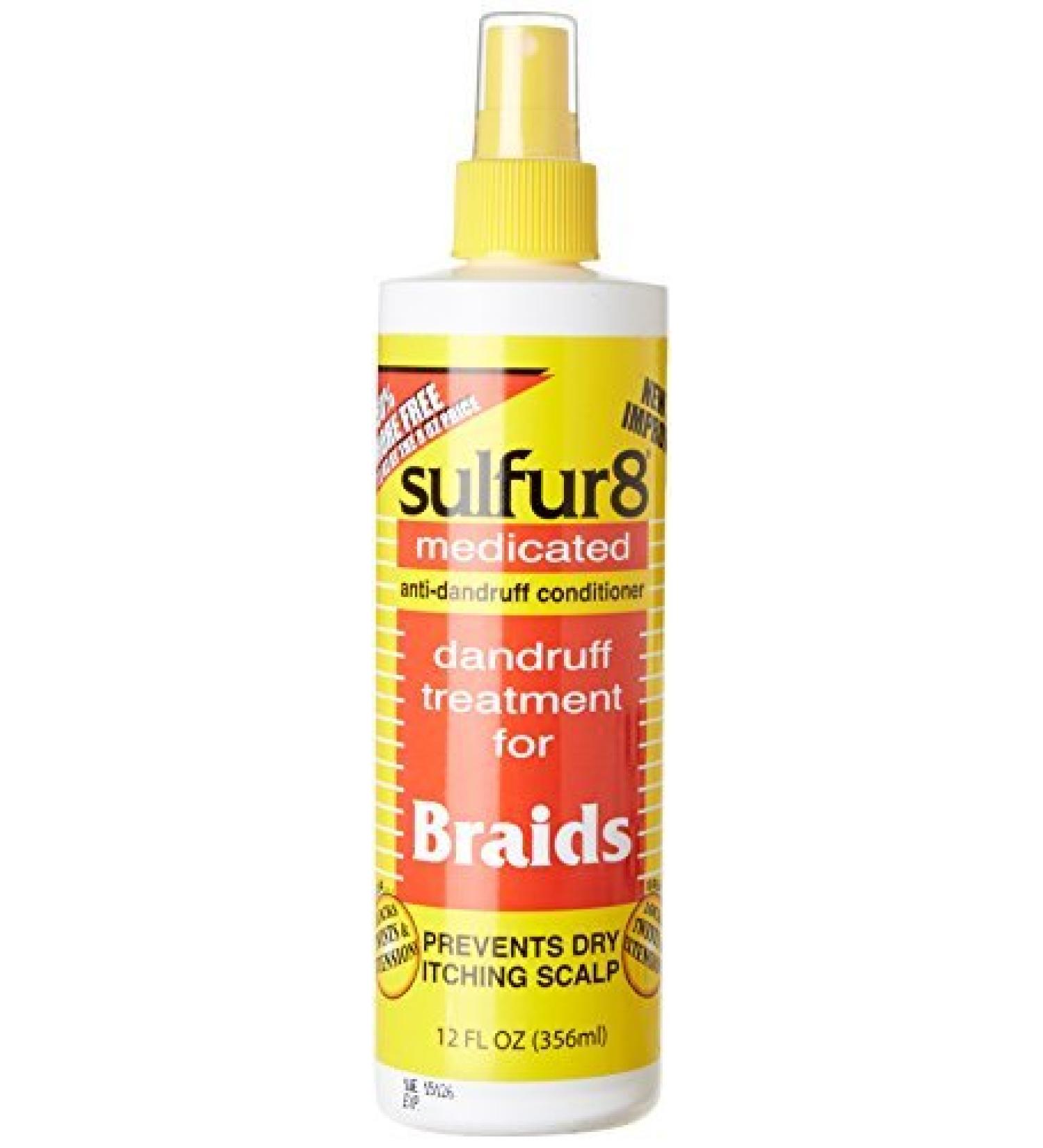 Sulfur 8 Dandruff Treatment For Braids 8 oz. Spray by Sulfur 8