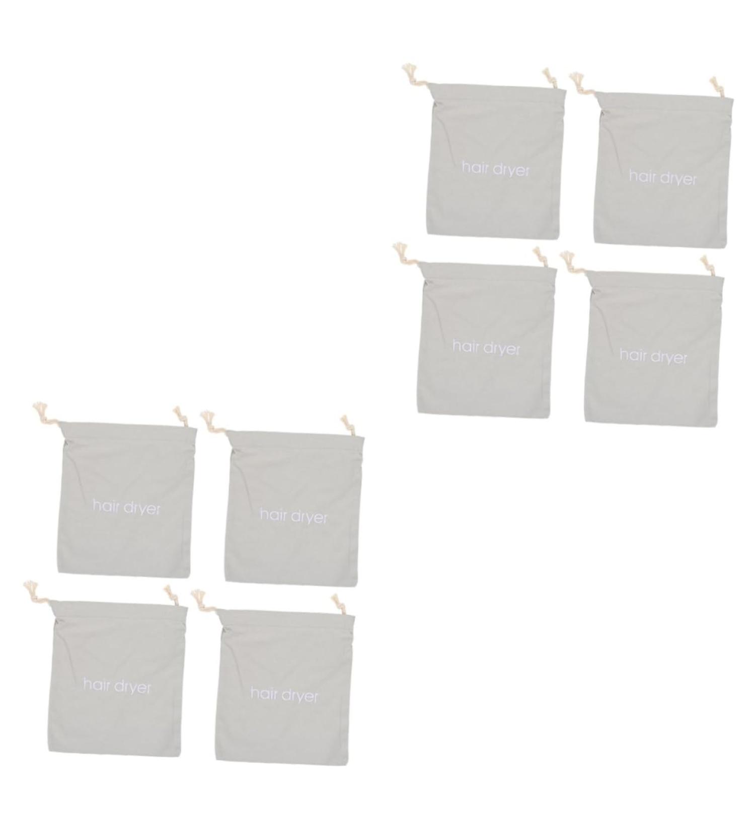 Baluue 8 Pcs Hair Dryer Storage Bag Travel Makeup Bags Hair Dryer Receive Bag Hairdryer Light Grey Fabric - Buy Online on GoSupps.com