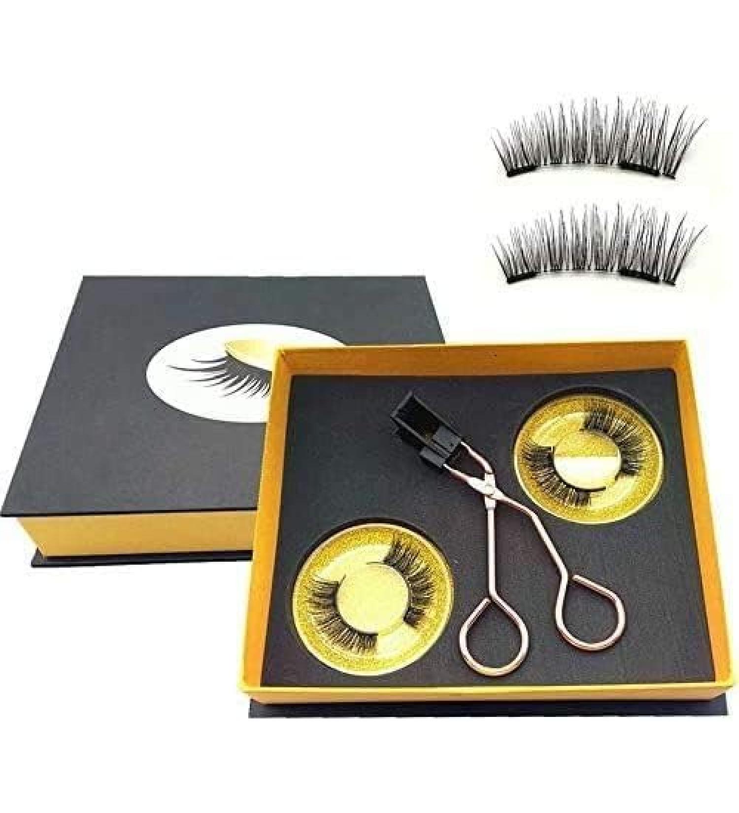 CTFIVING Magnetic Eyelashes Applicator Clip Without Glue Curler Applicator Magnetic eyelashes Kit Women's Fashion Makeup Tool - Buy Online on GoSupps.com