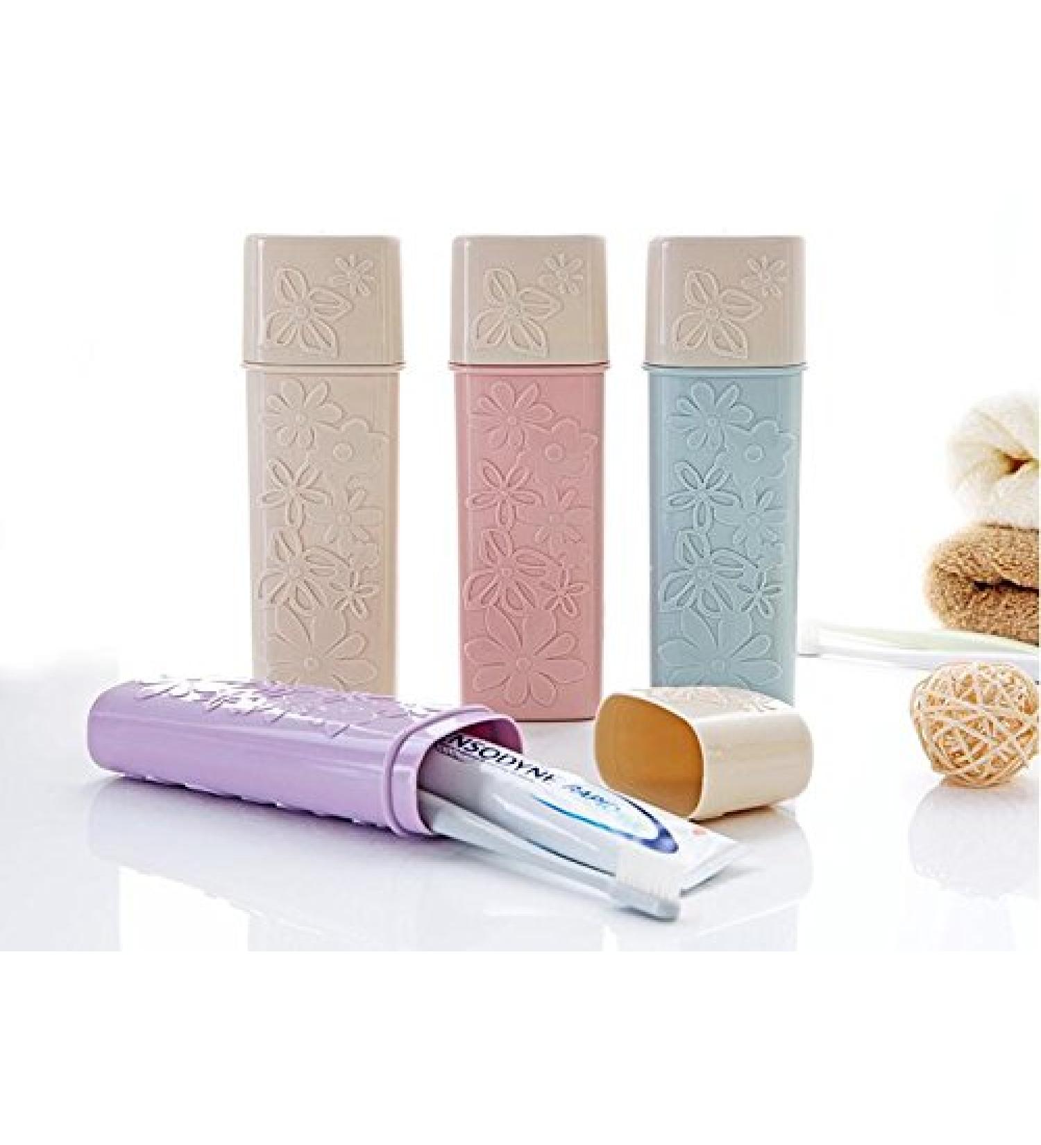 WOIWO 2PCS Portable Travel Toothbrush Container - Simple & Elegant Design - Buy Online on GoSupps.com