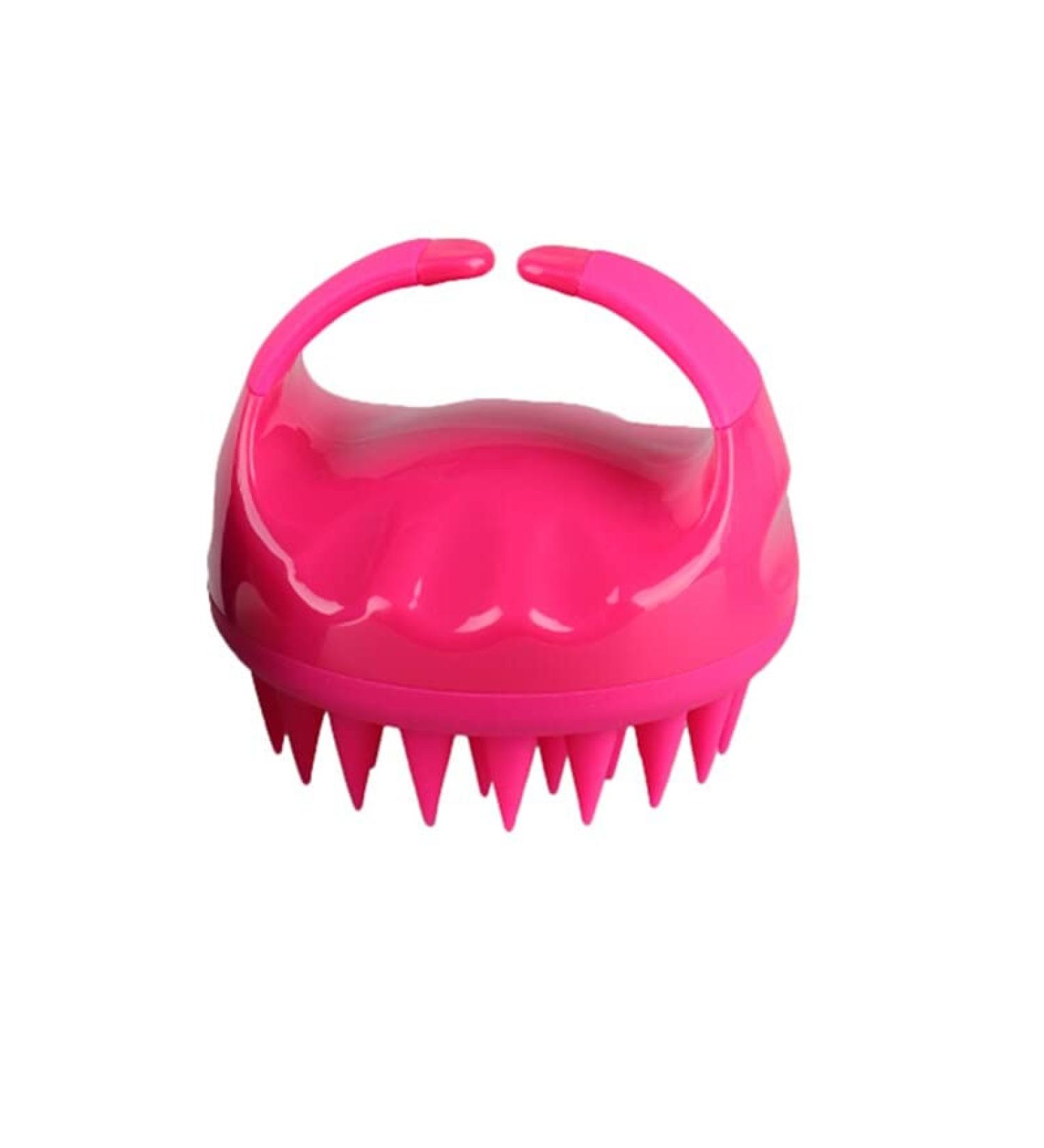 LMZ176 Red Scalp Massage Brush - Spa Shampoo Device for Relaxation & Hair Care | Shower & Bath Comb - Buy Online on GoSupps.com