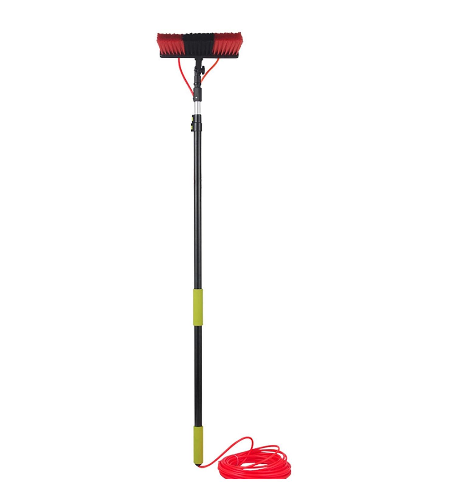 Window Cleaning Water-Fed Pole 3.6m-7.2m Window Telescopic Cleaning Brush with 4 Water Outlets and 55cm Brush Head Adjustable 180 Angle Save Time and Energy for Photovoltaic Panels - Buy Online on GoSupps.com