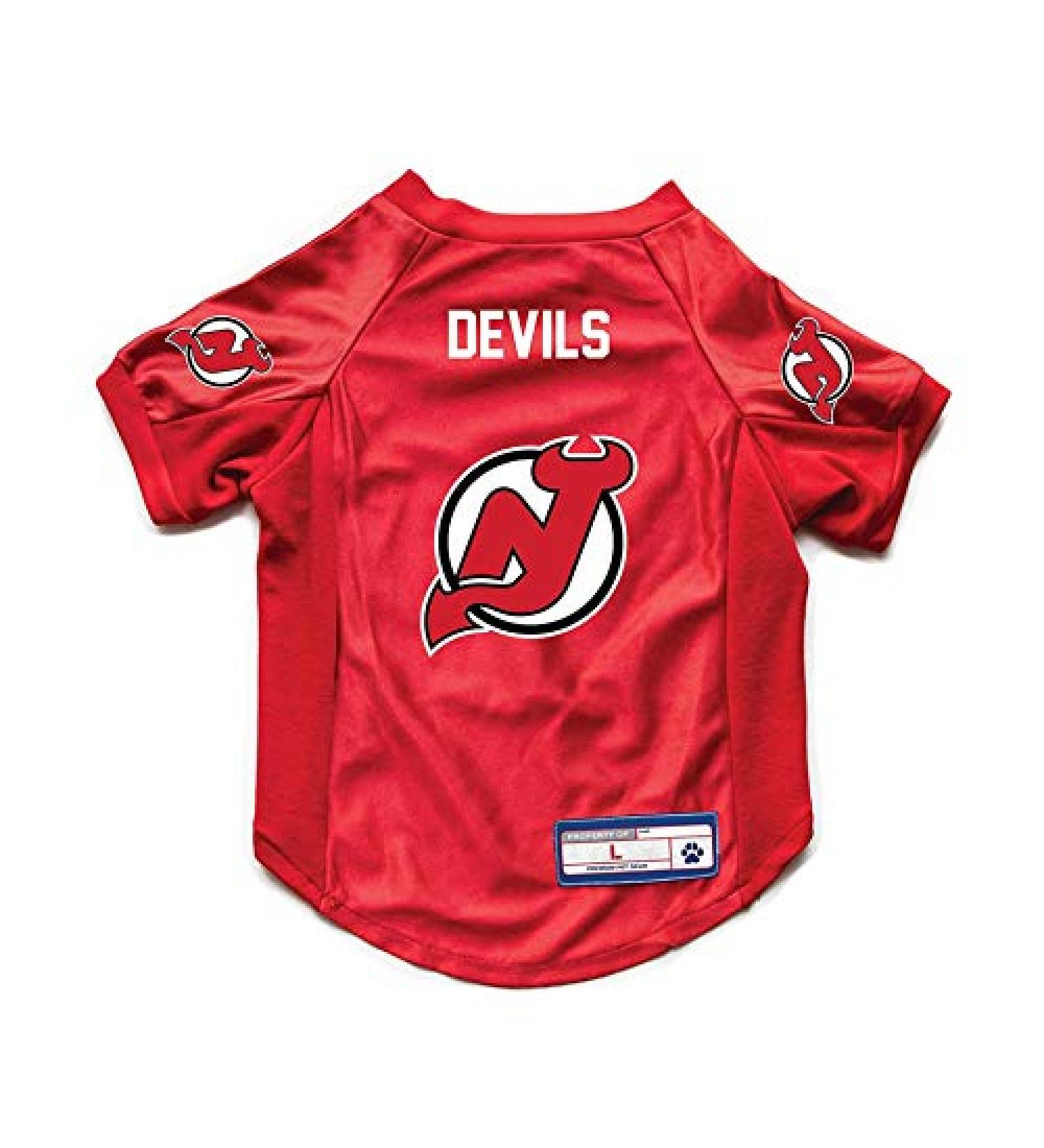 Littlearth NHL Unisex-Adult Pet Stretch Jersey New Jersey Devils Medium Team Color