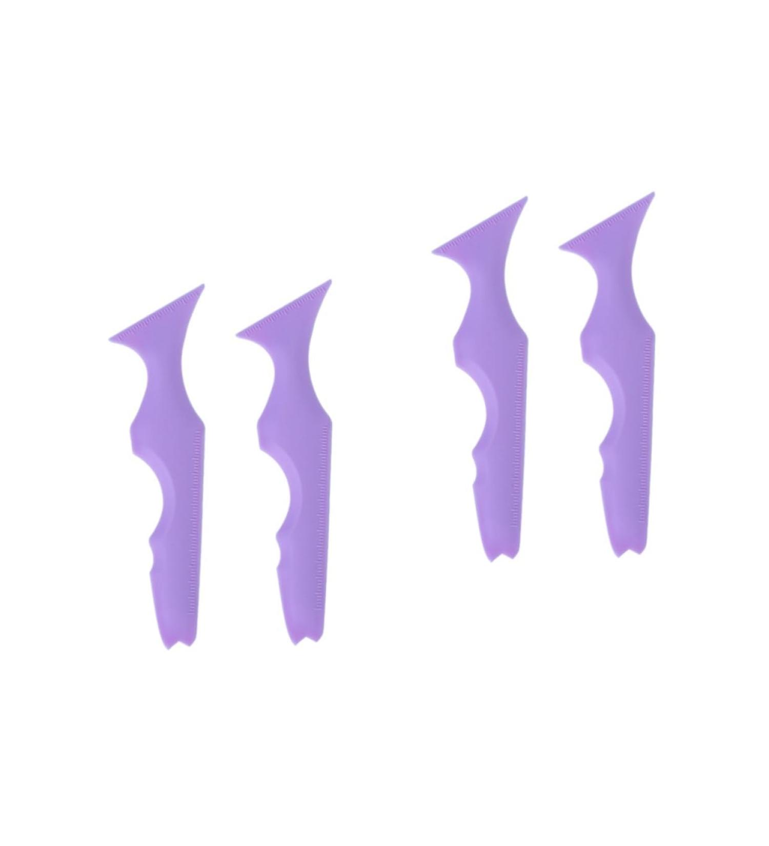 NOLITOY 4 Pcs Silicone Beauty Ruler Eyeliner Molde De Para Resina Eyebrow Stencils Template Board Massage - Buy Online on GoSupps.com