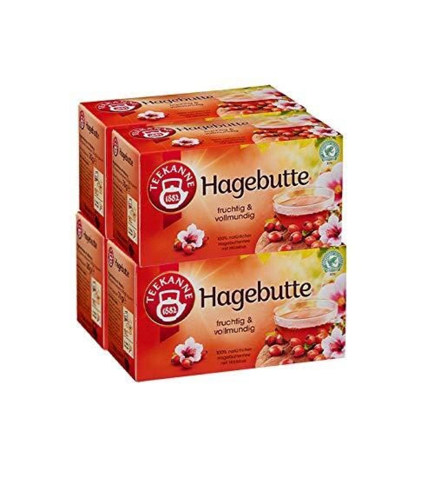 Teekanne Lot de 4 sachets de cynorrhodon (4 x 70 g)